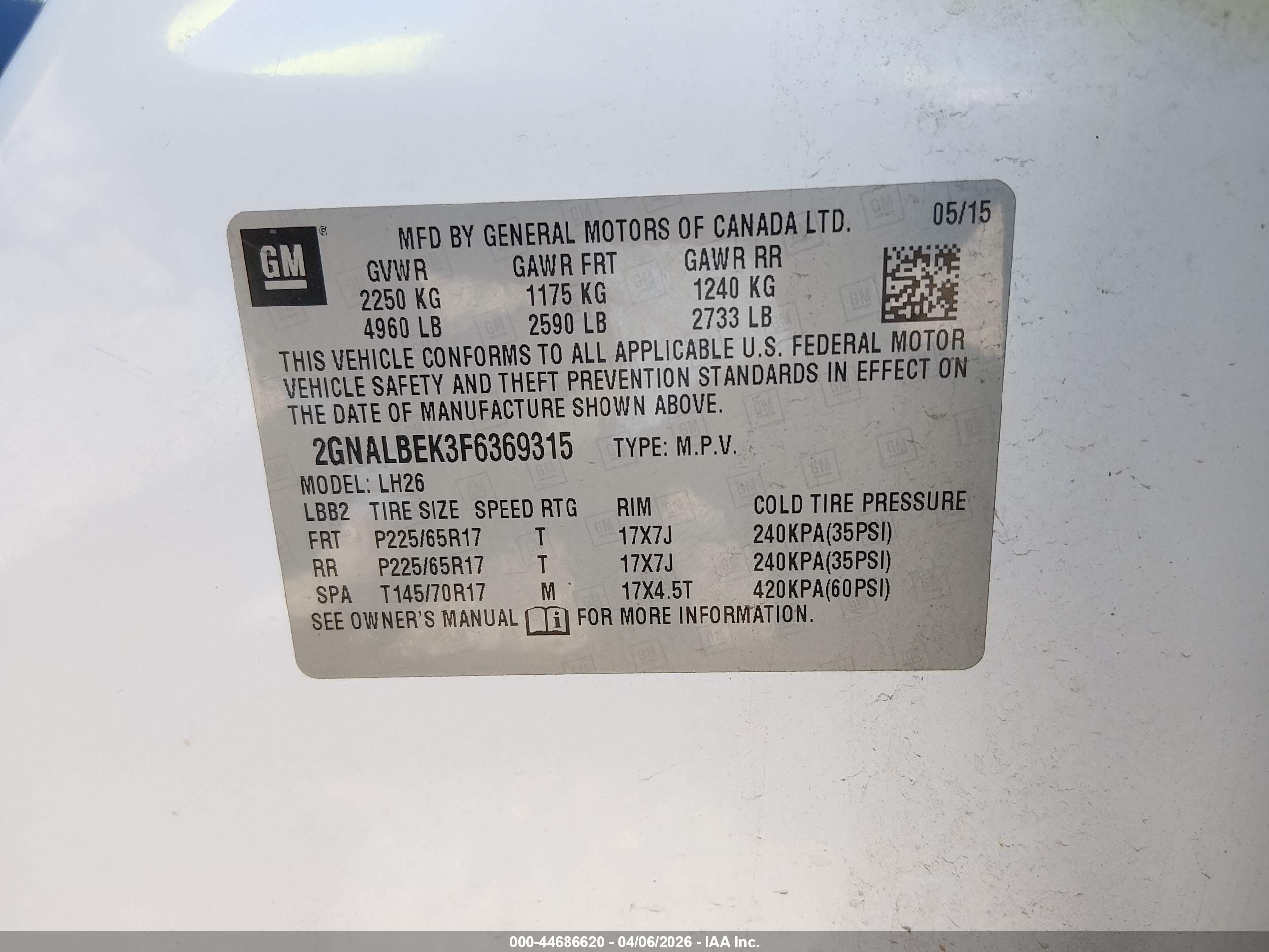 CHEVROLET EQUINOX image 9