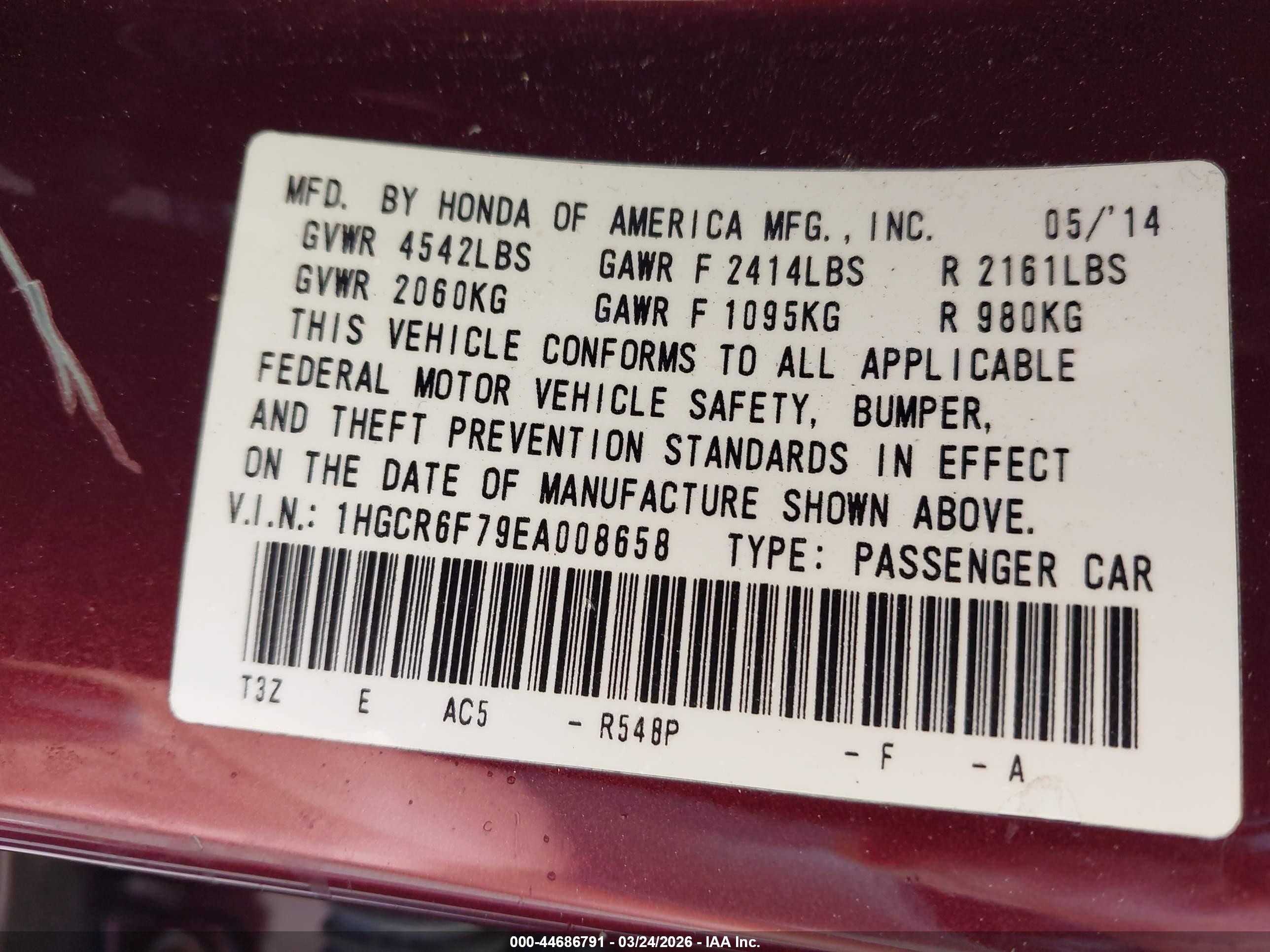 HONDA ACCORD image 9