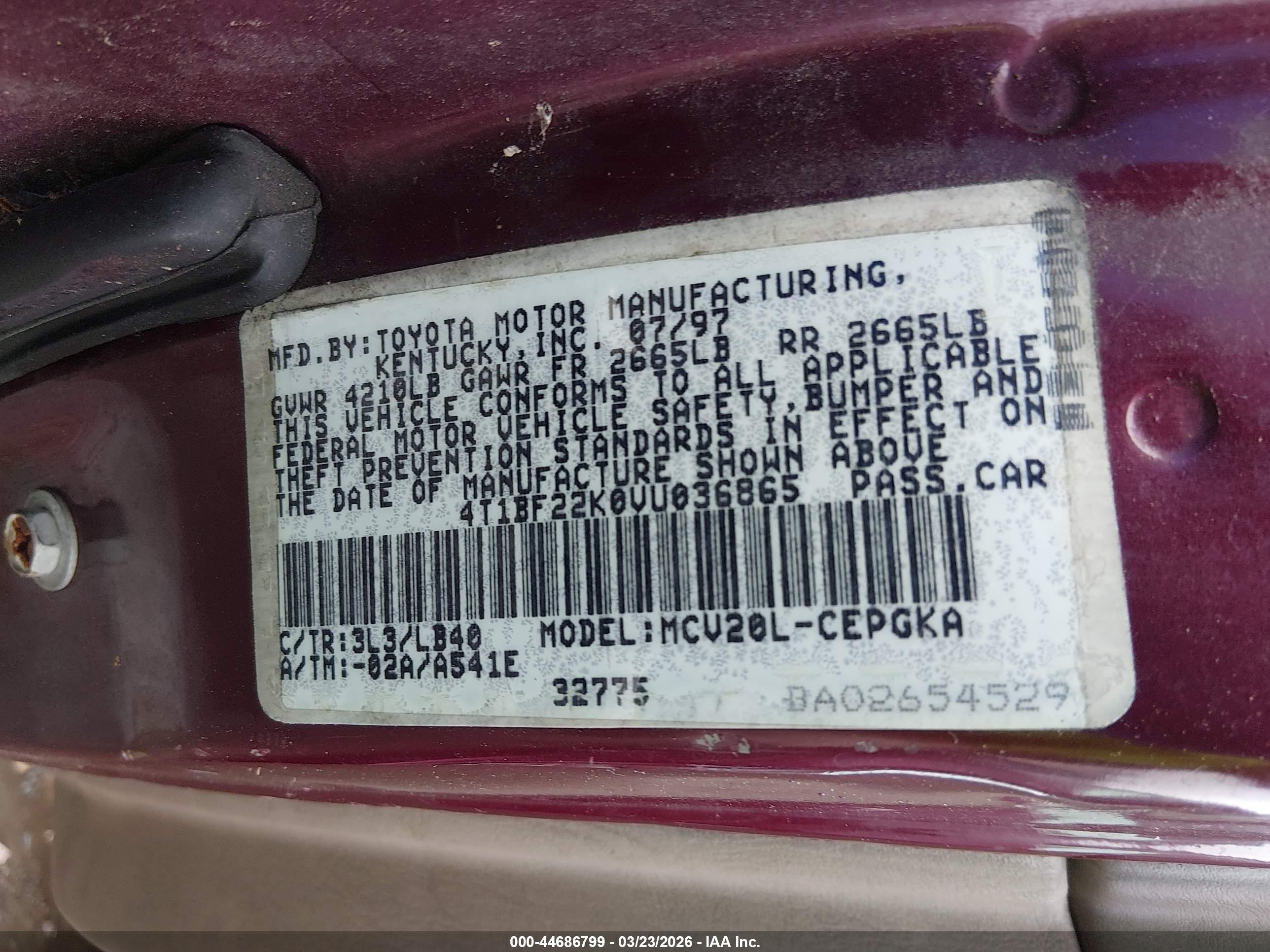 TOYOTA CAMRY image 9