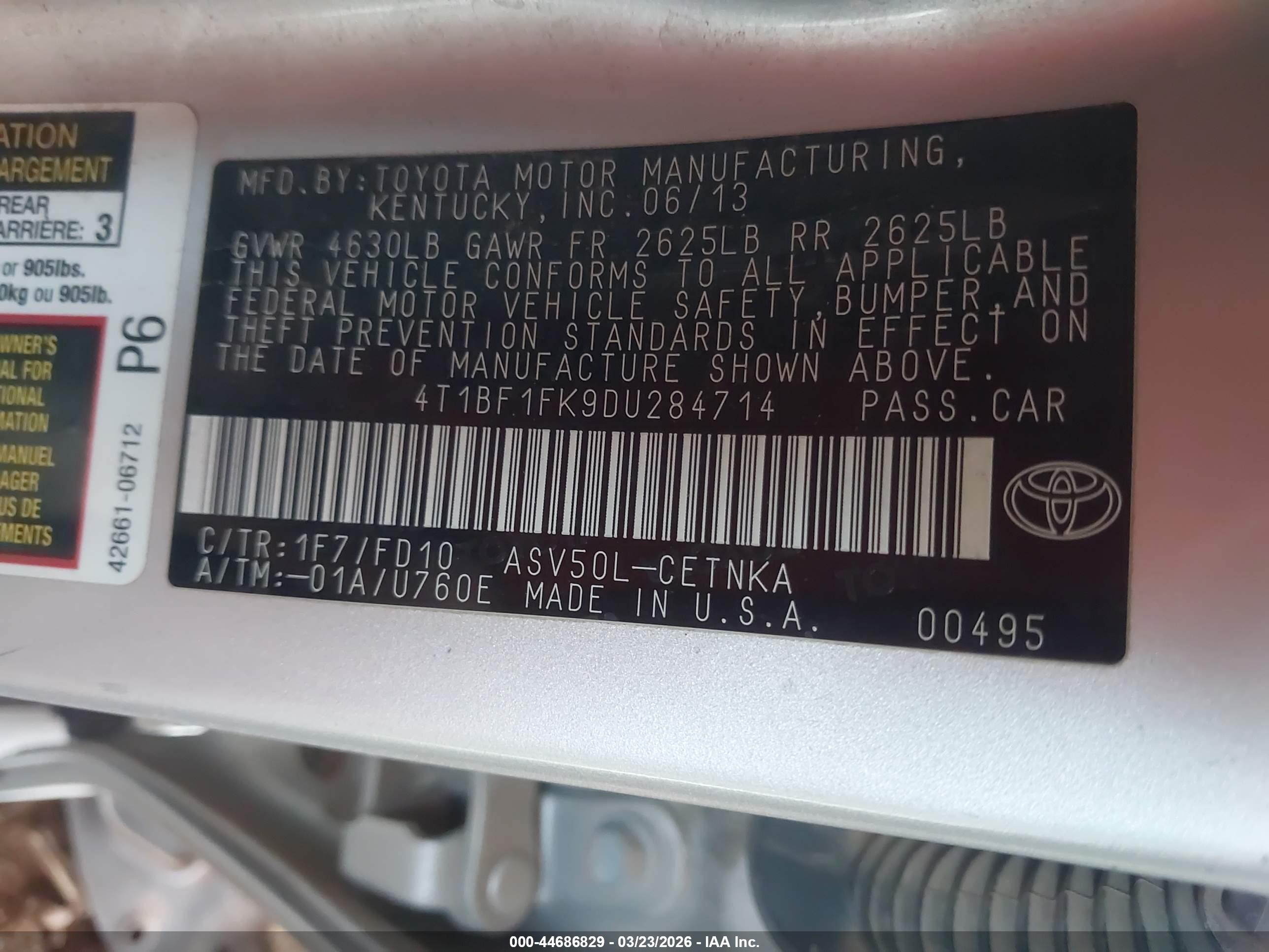 TOYOTA CAMRY image 9