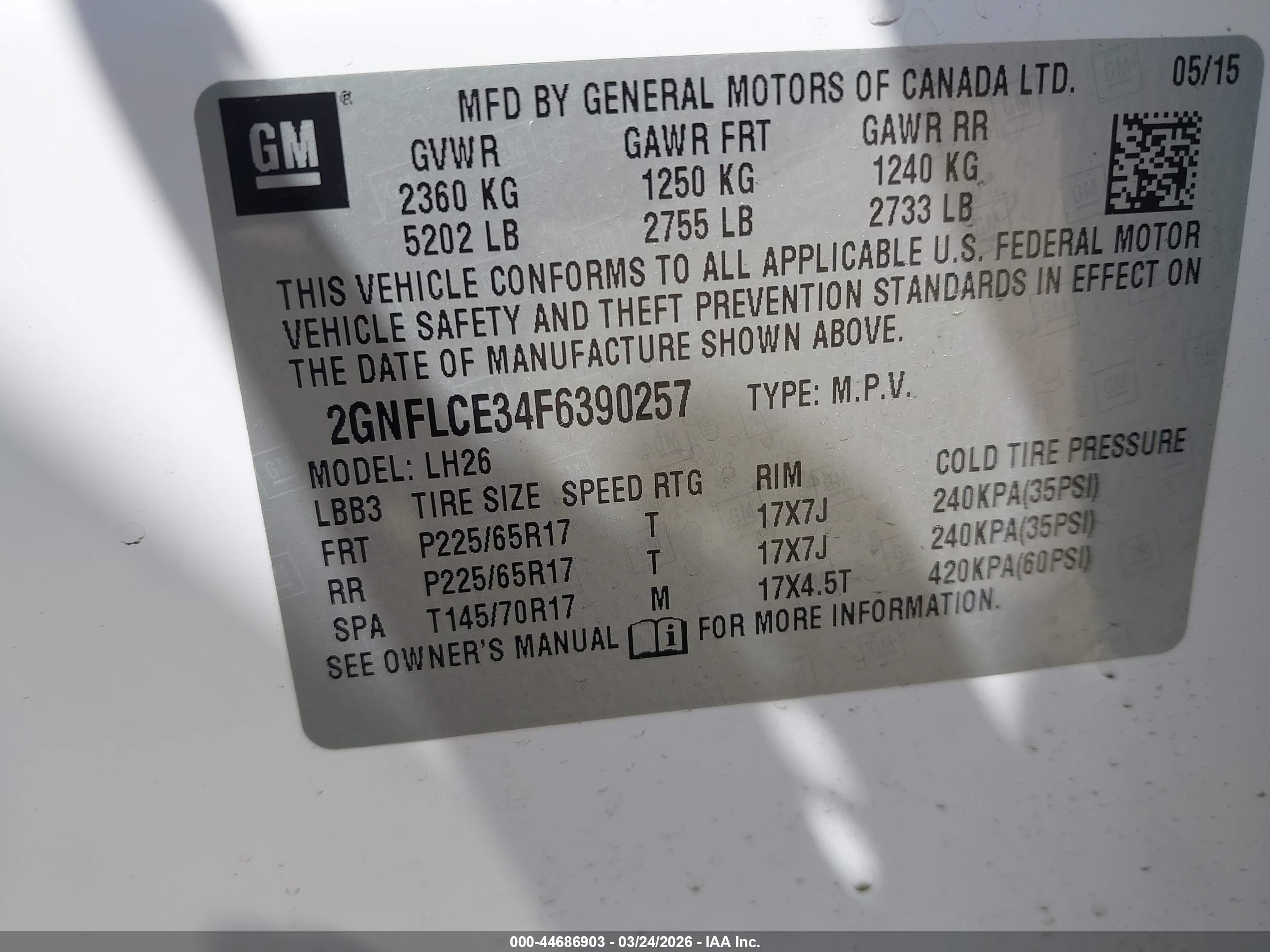 CHEVROLET EQUINOX image 9