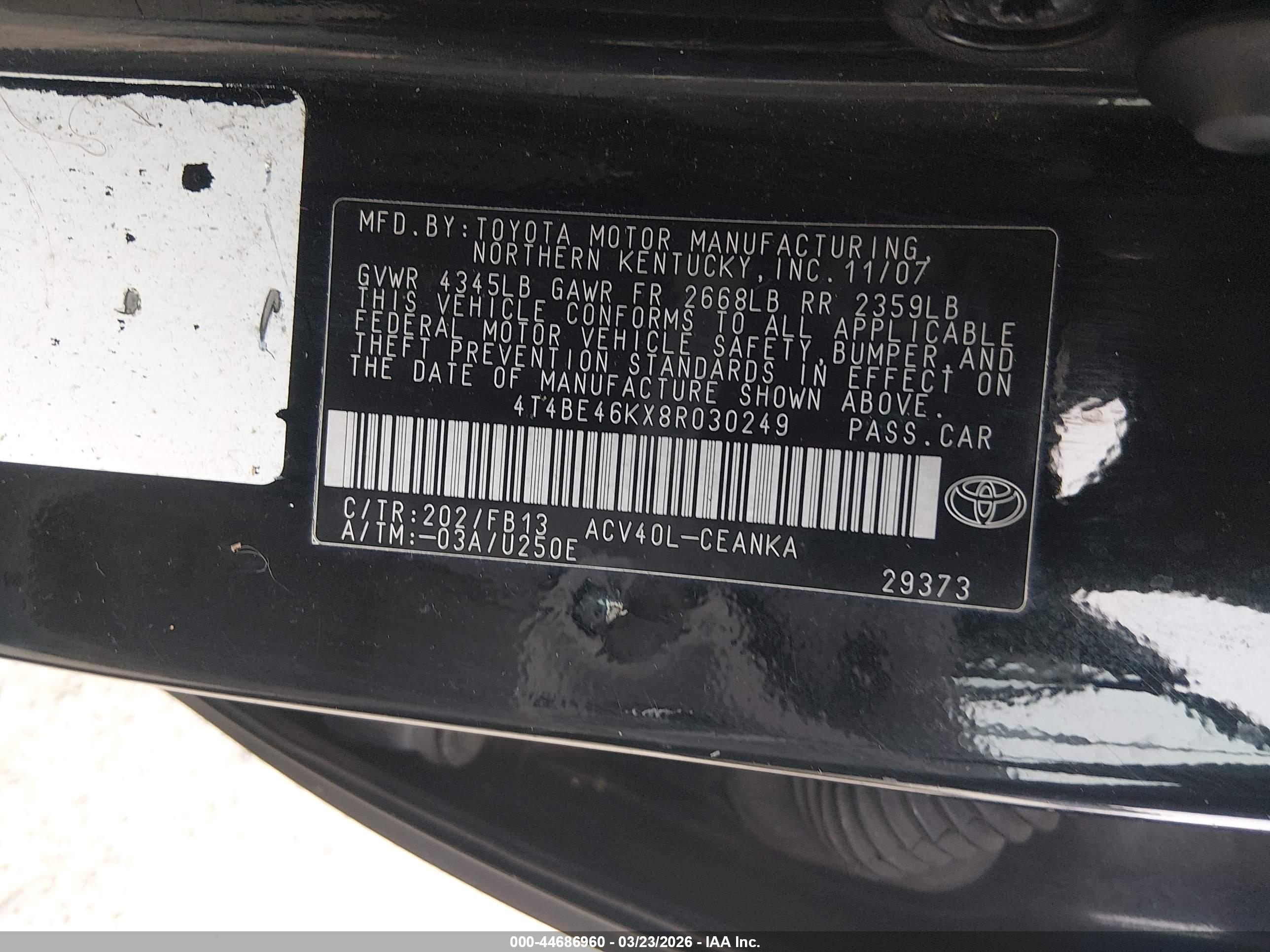 TOYOTA CAMRY image 9