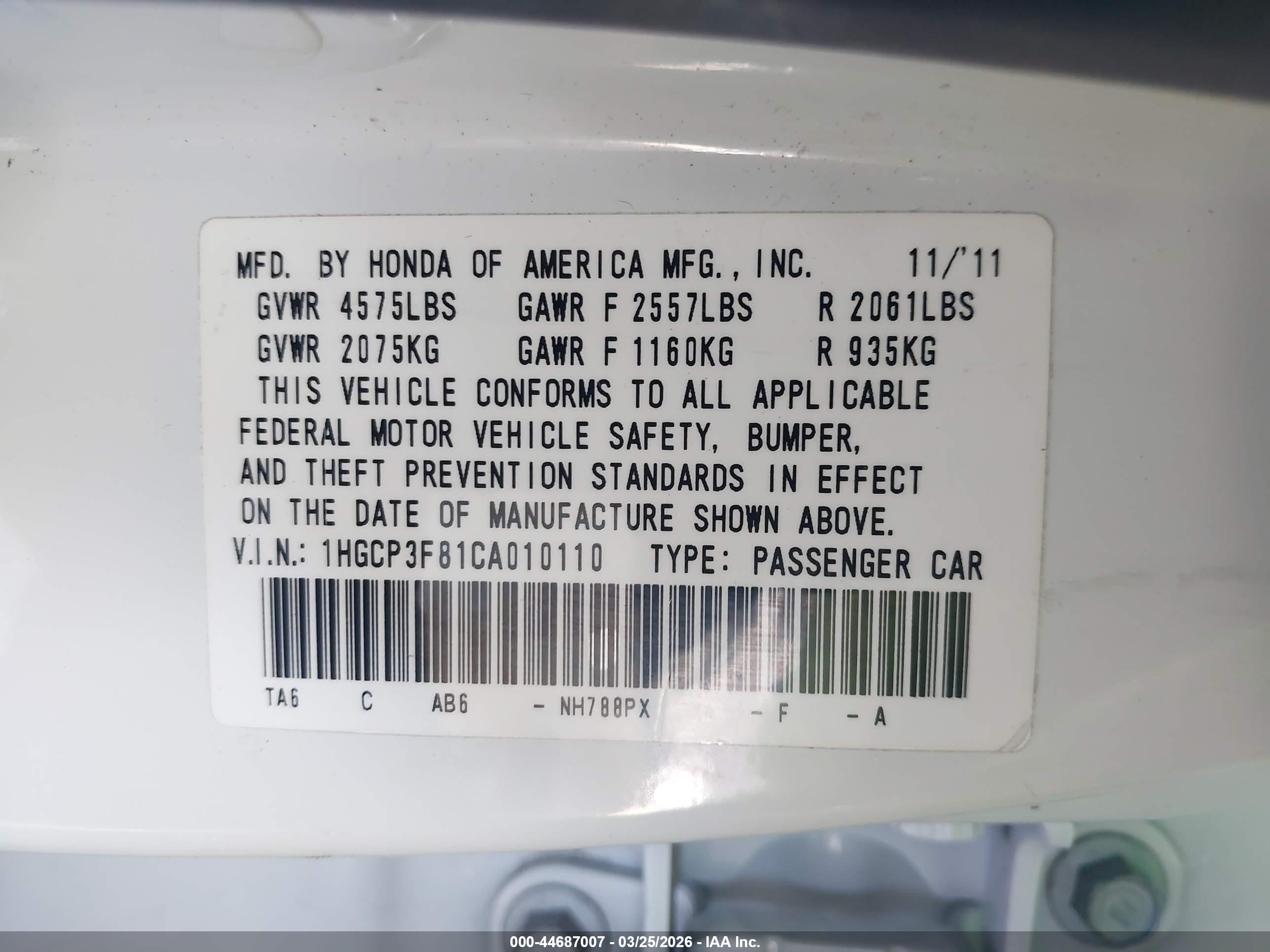 HONDA ACCORD image 9