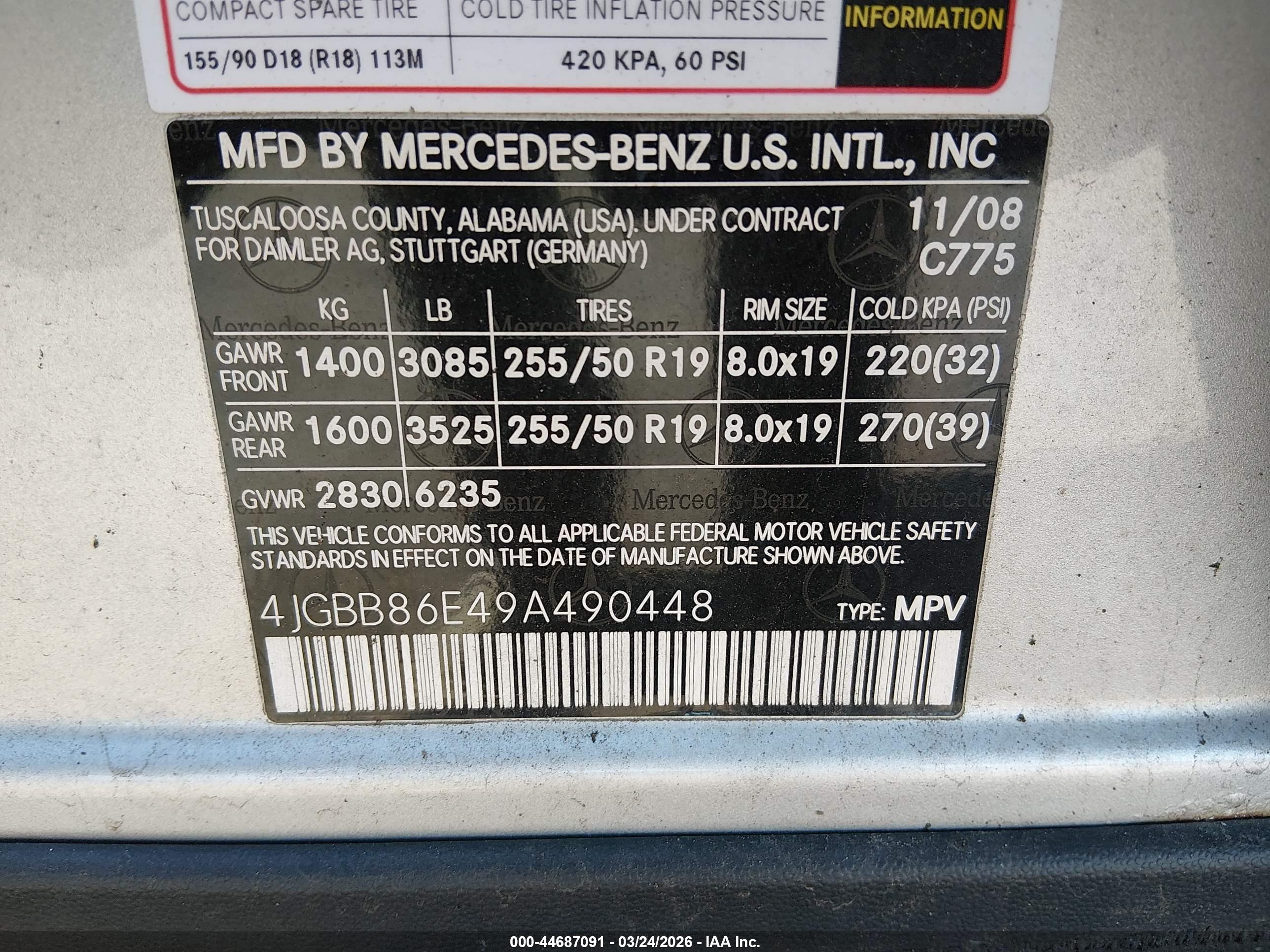 MERCEDES-BENZ ML image 9