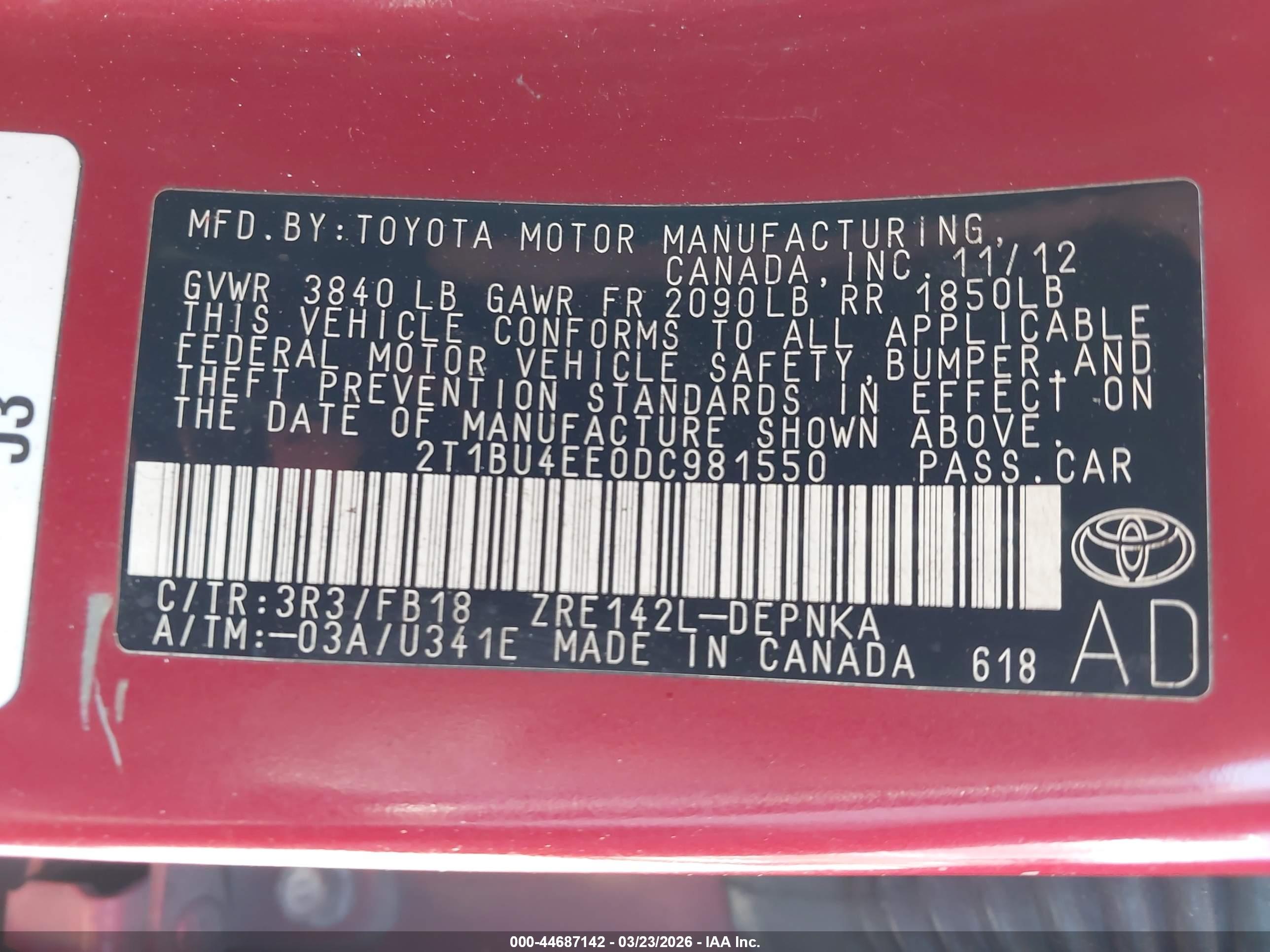 TOYOTA COROLLA image 9