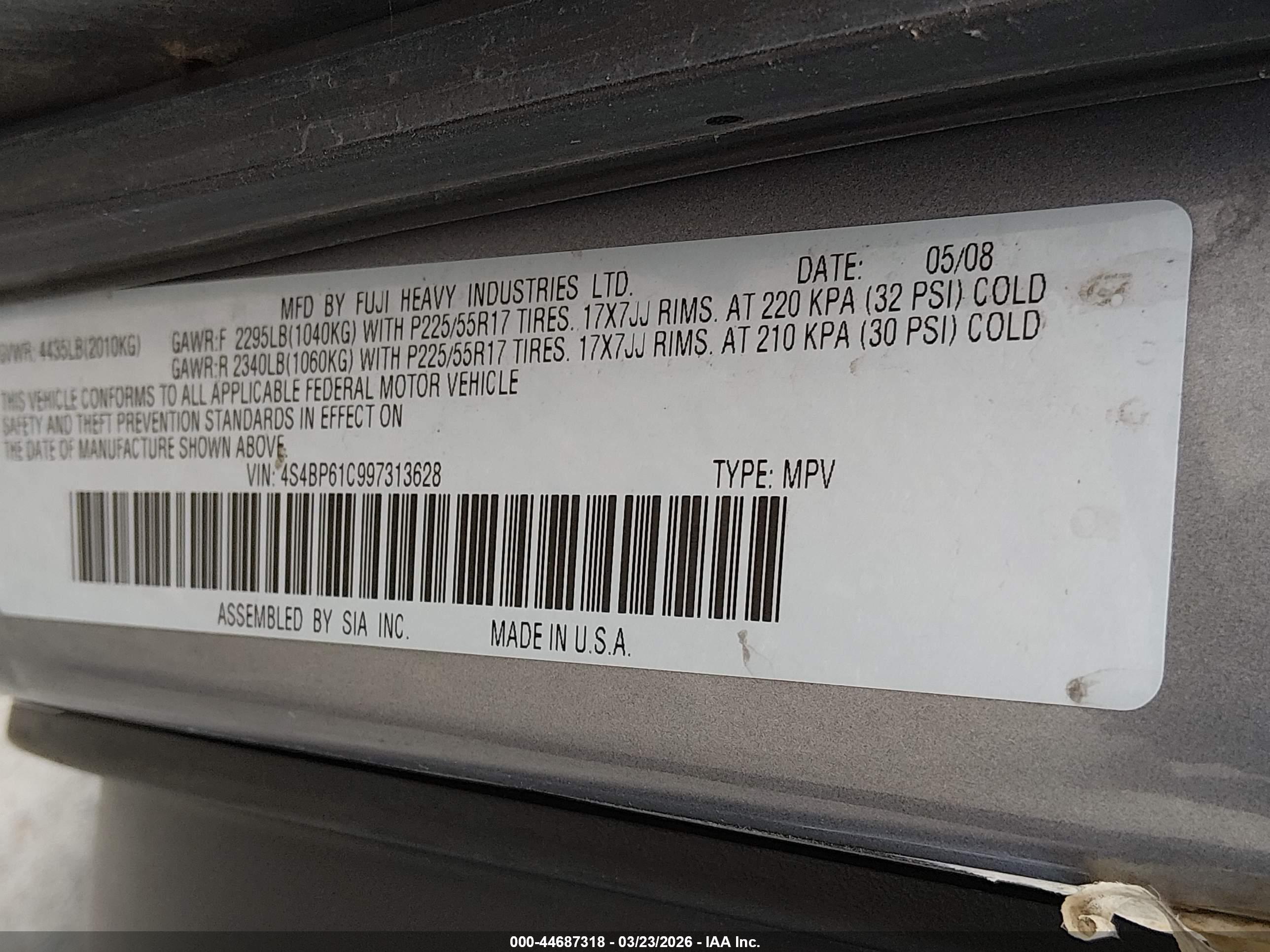 SUBARU OUTBACK image 9