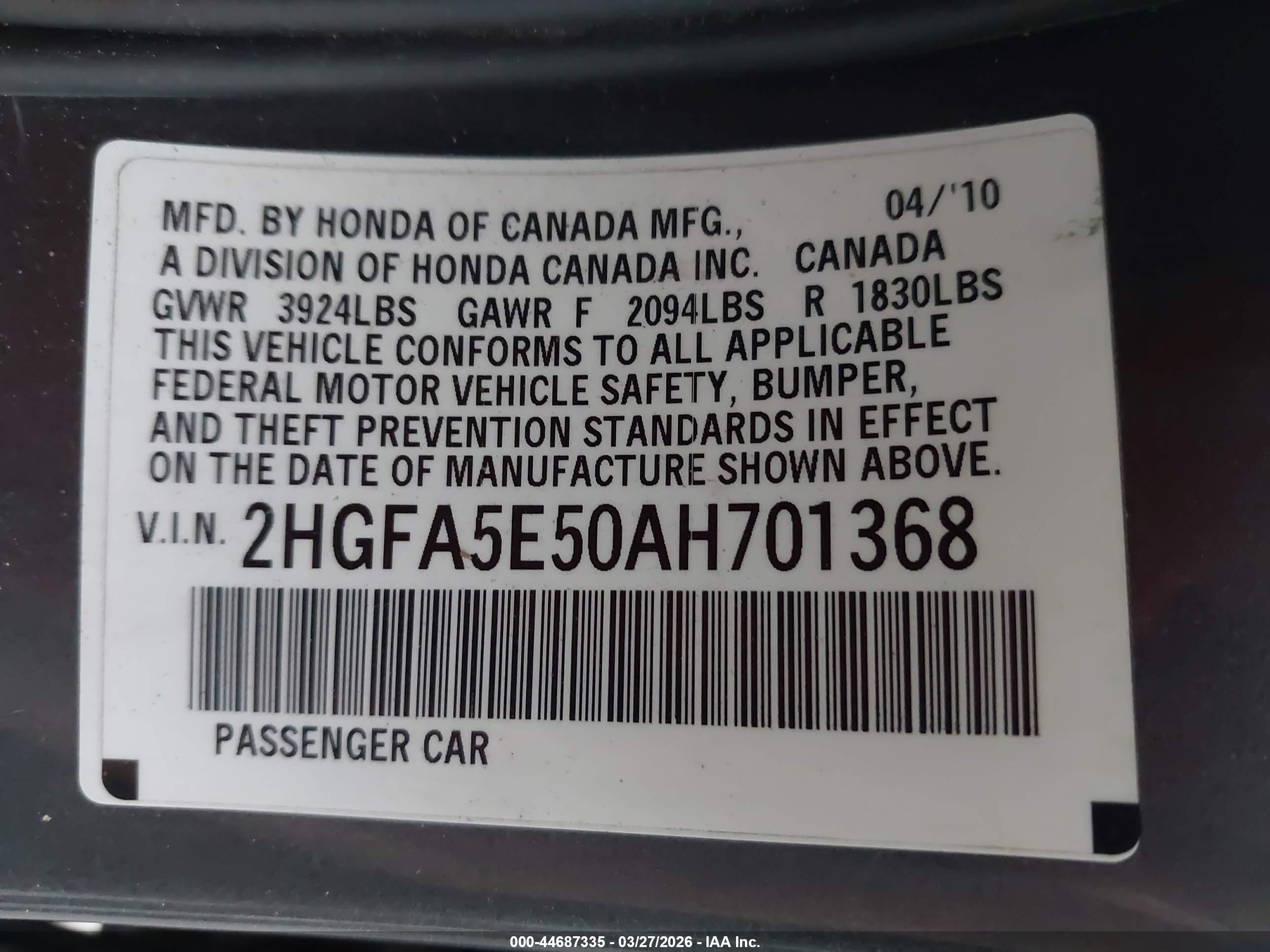 HONDA CIVIC image 9