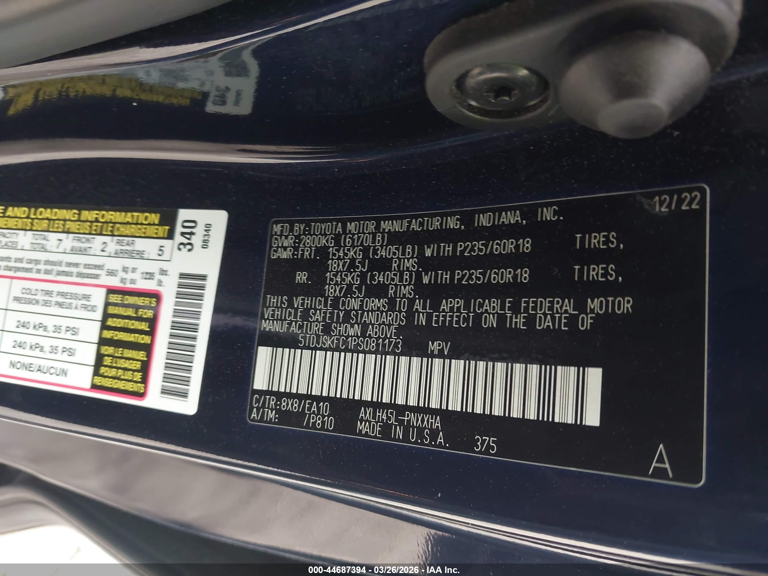 TOYOTA SIENNA image 9