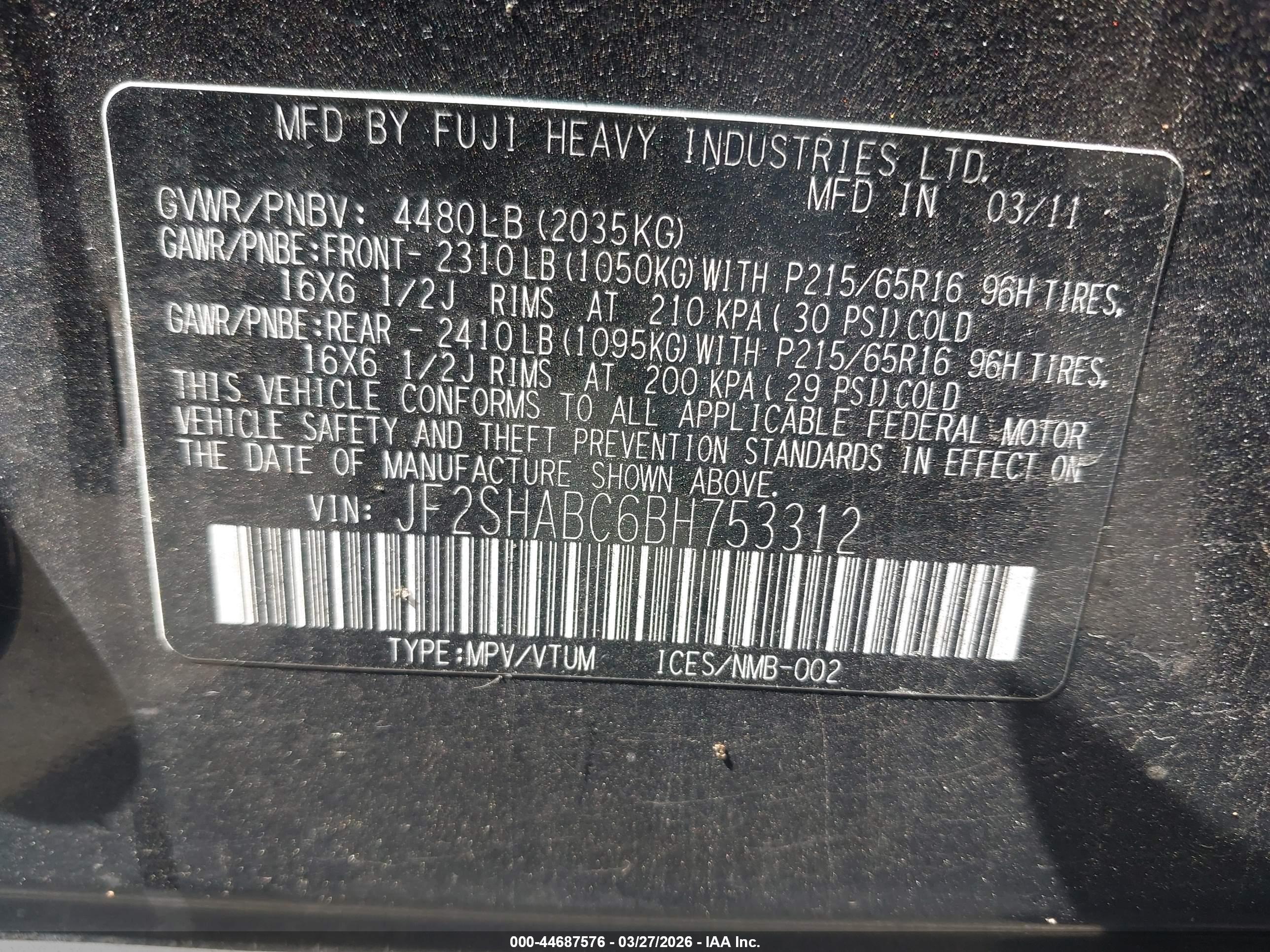 SUBARU FORESTER image 9