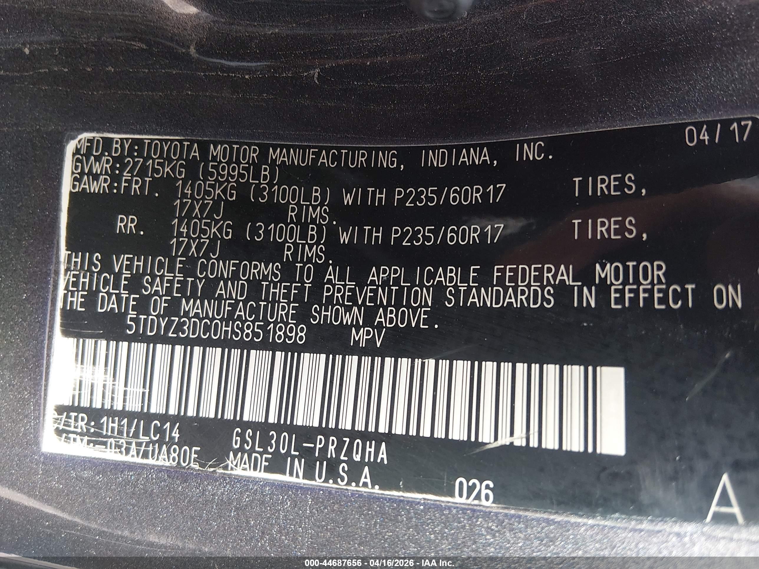 TOYOTA SIENNA image 9