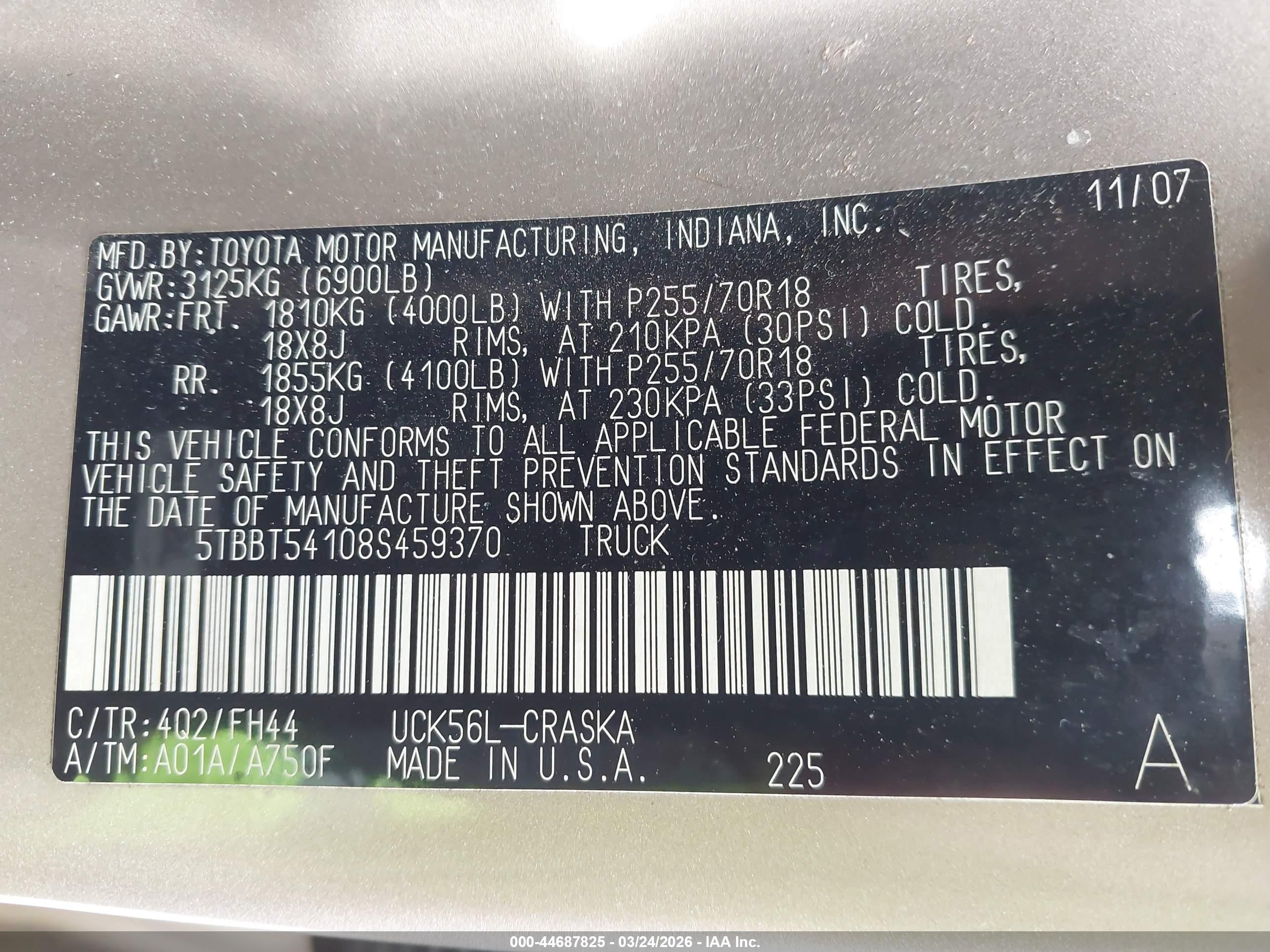 TOYOTA TUNDRA image 9