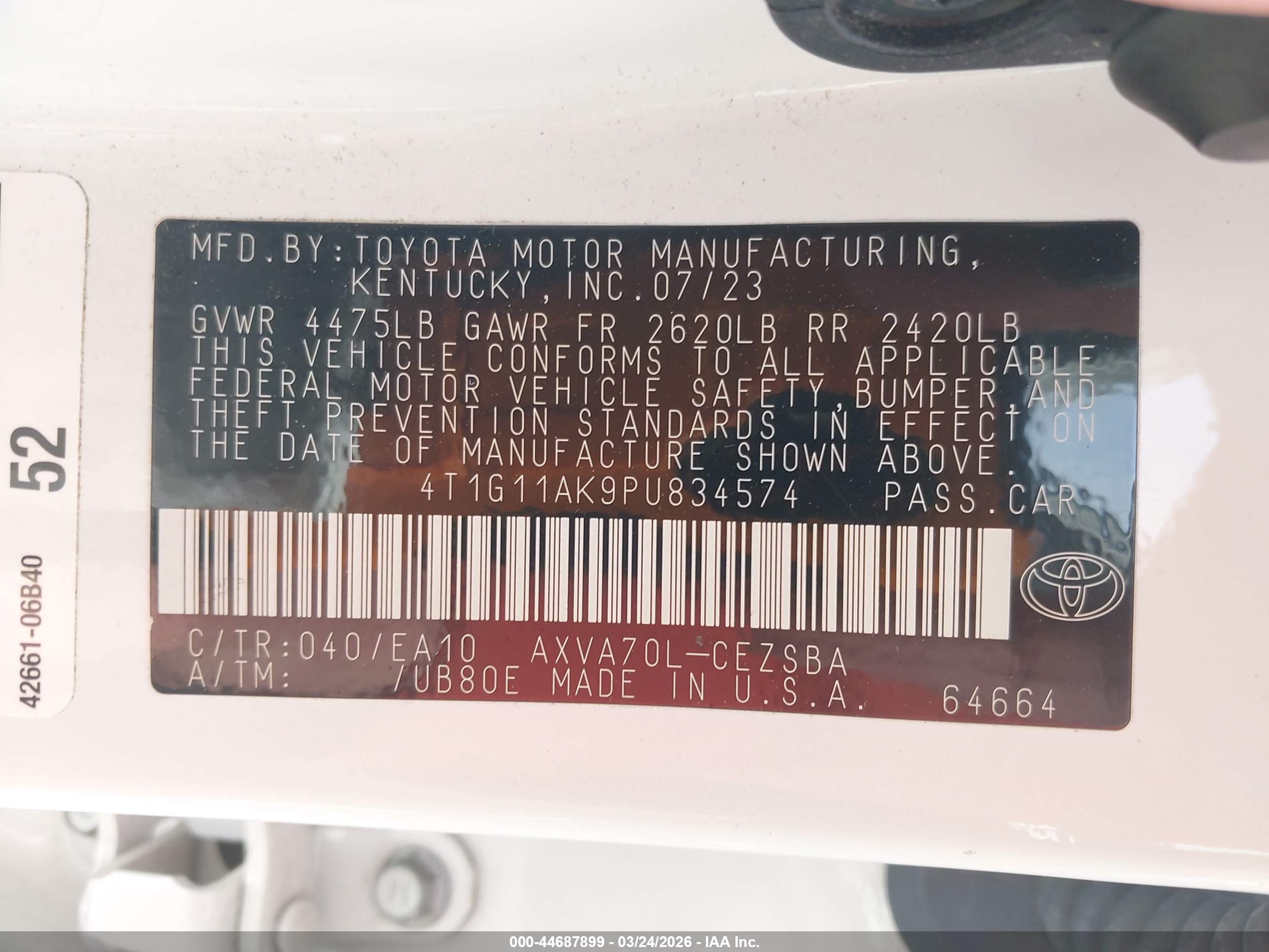 TOYOTA CAMRY image 9