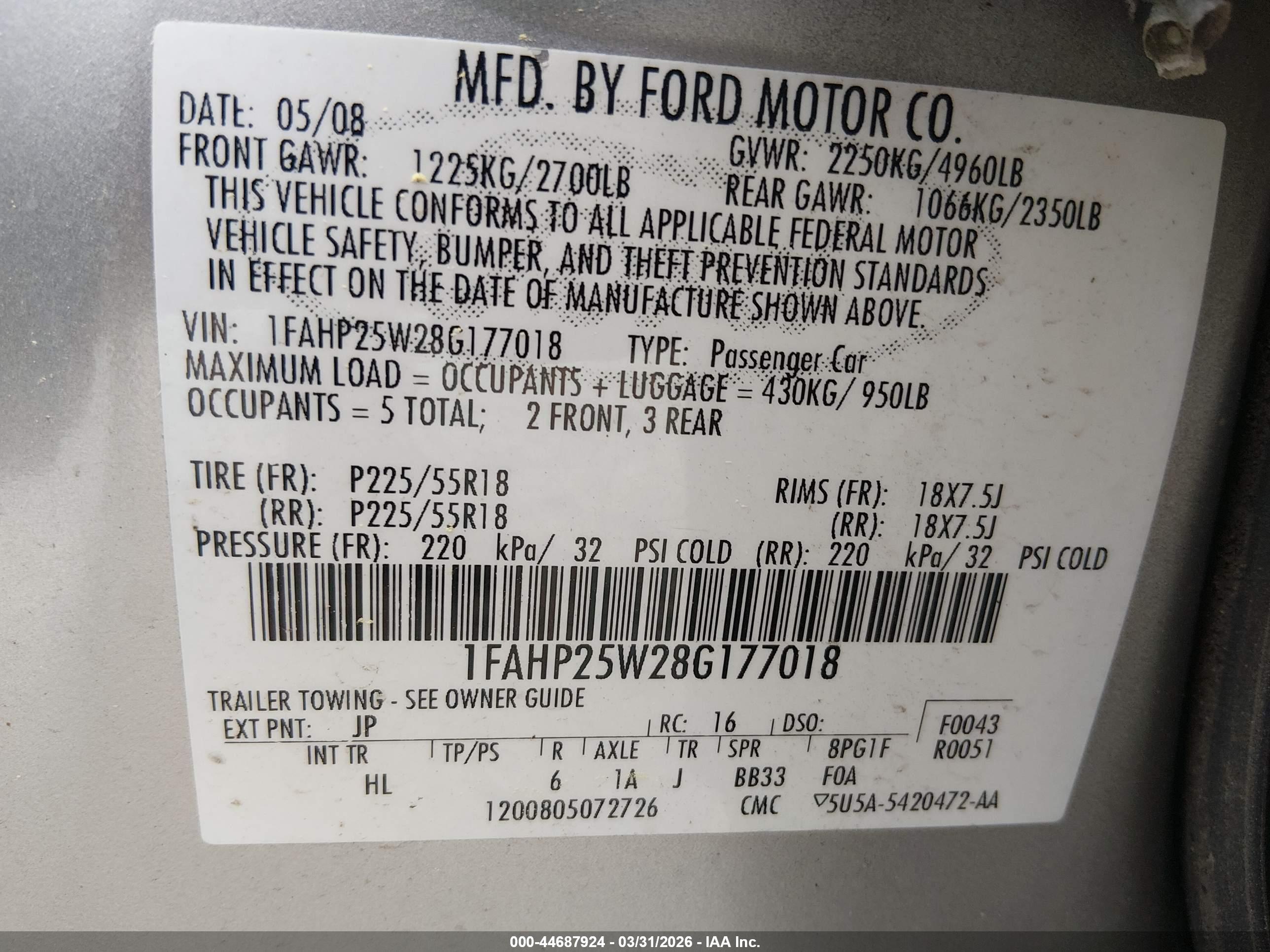 FORD TAURUS image 9