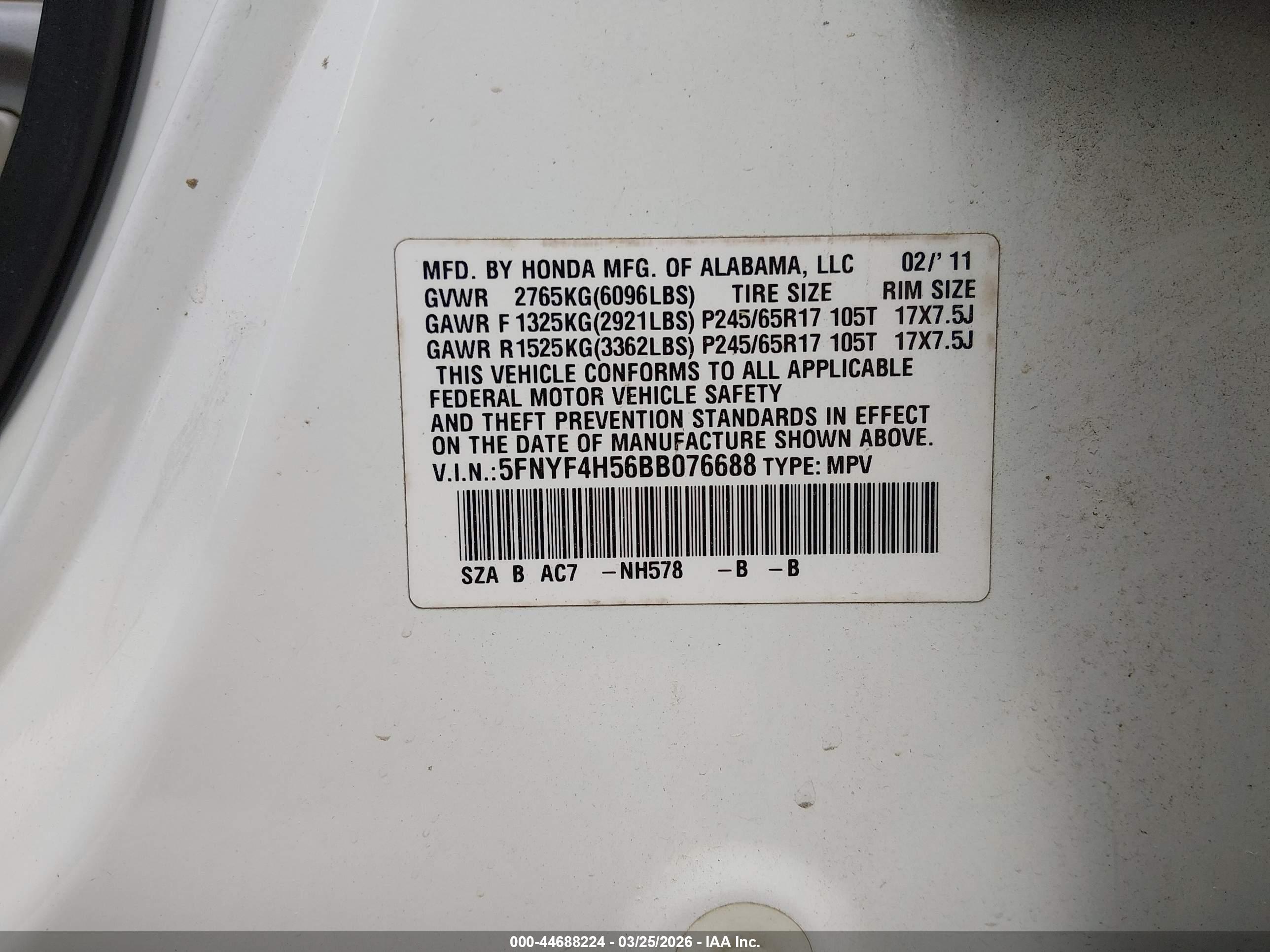 HONDA PILOT image 9