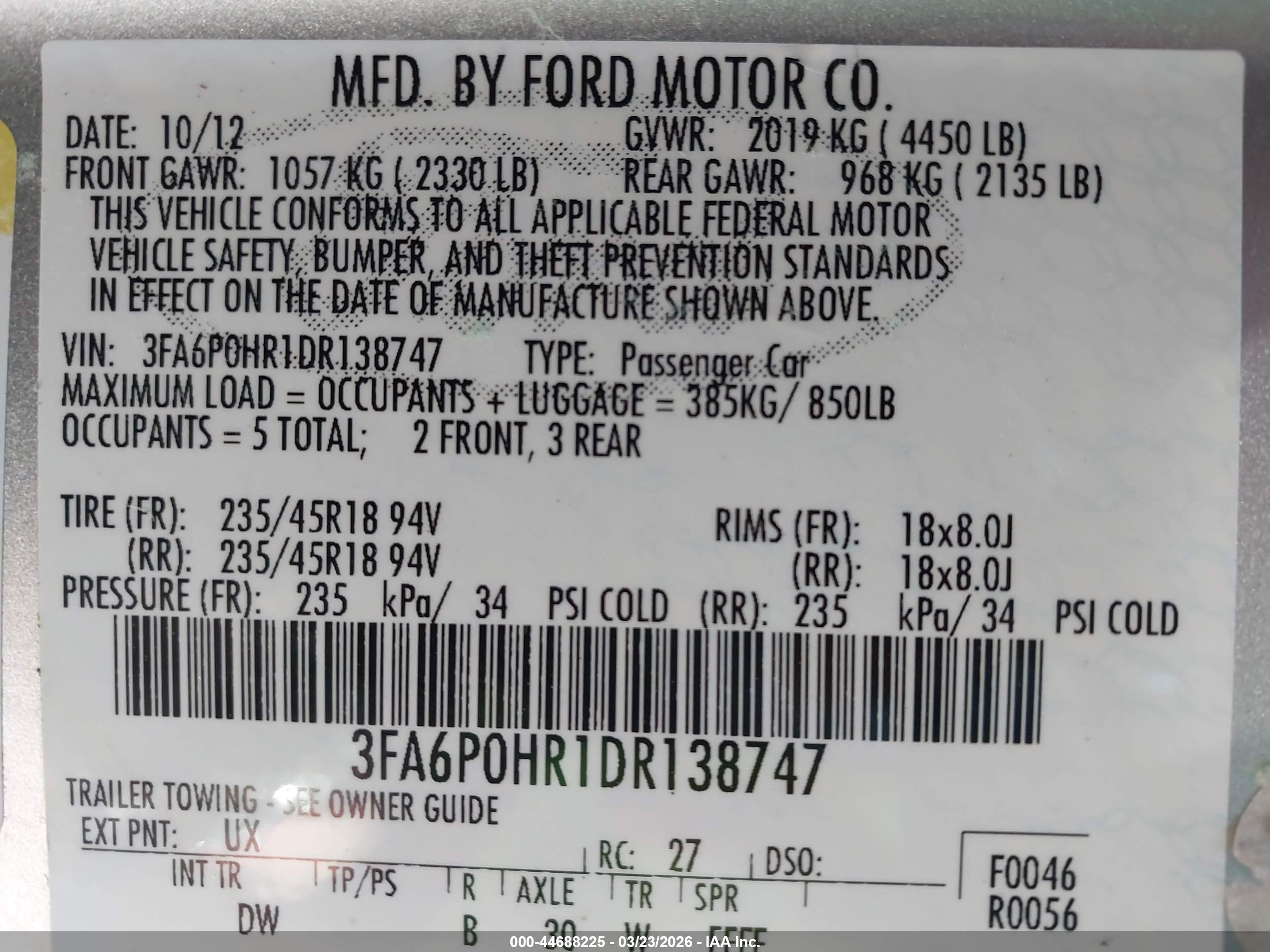 FORD FUSION image 9