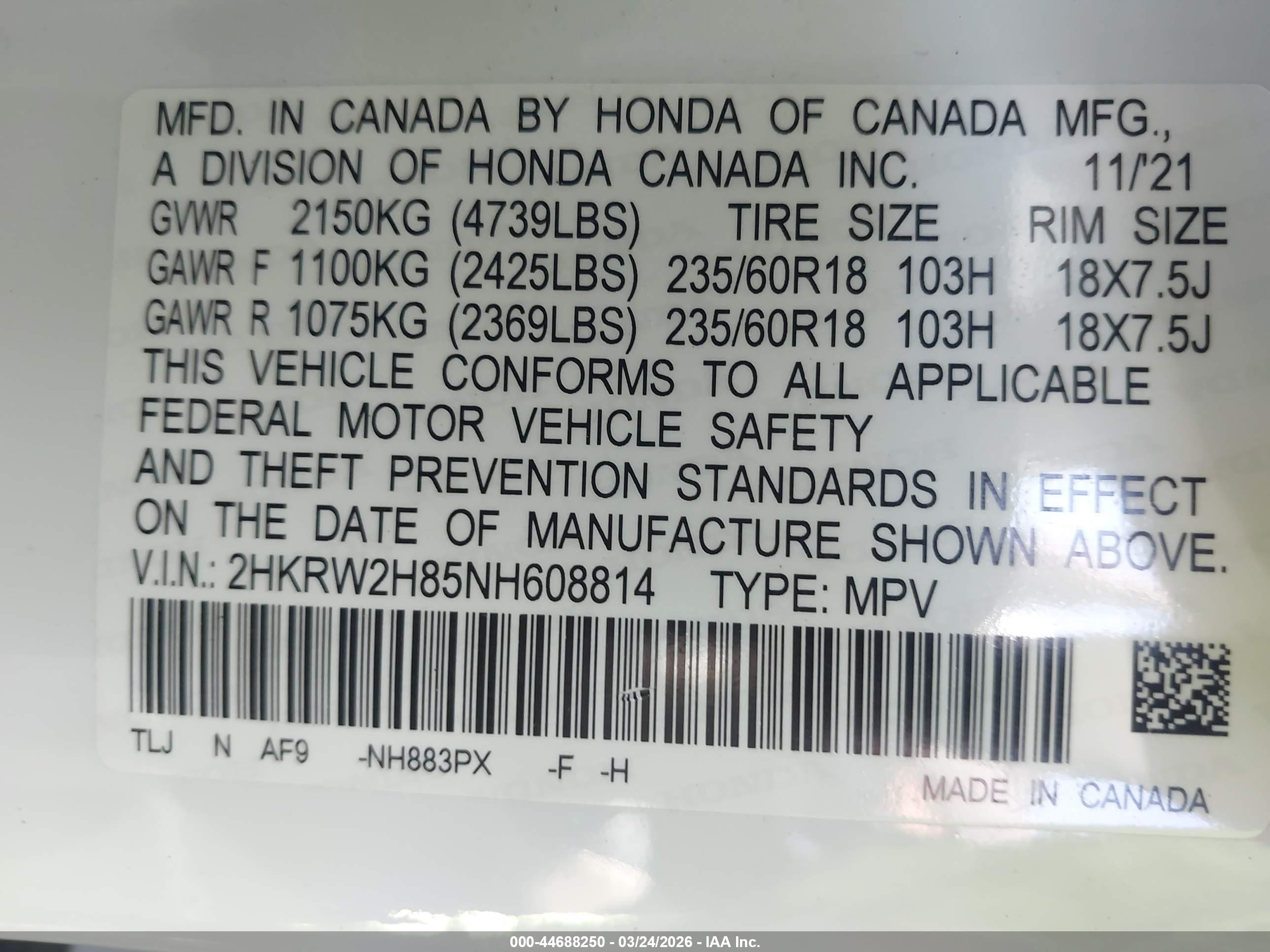 HONDA CR-V image 9