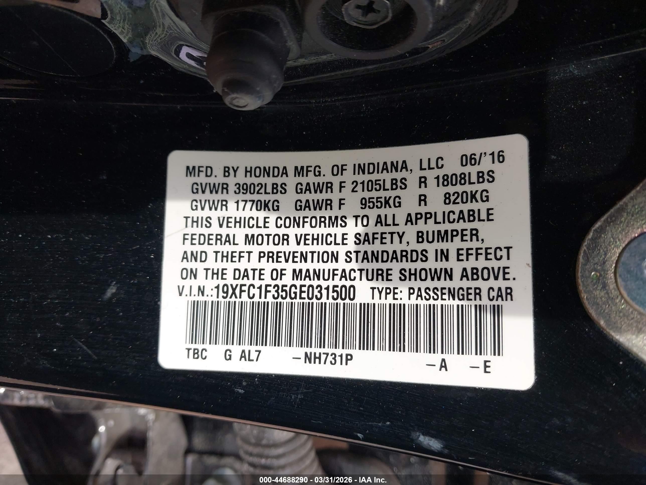 HONDA CIVIC image 9