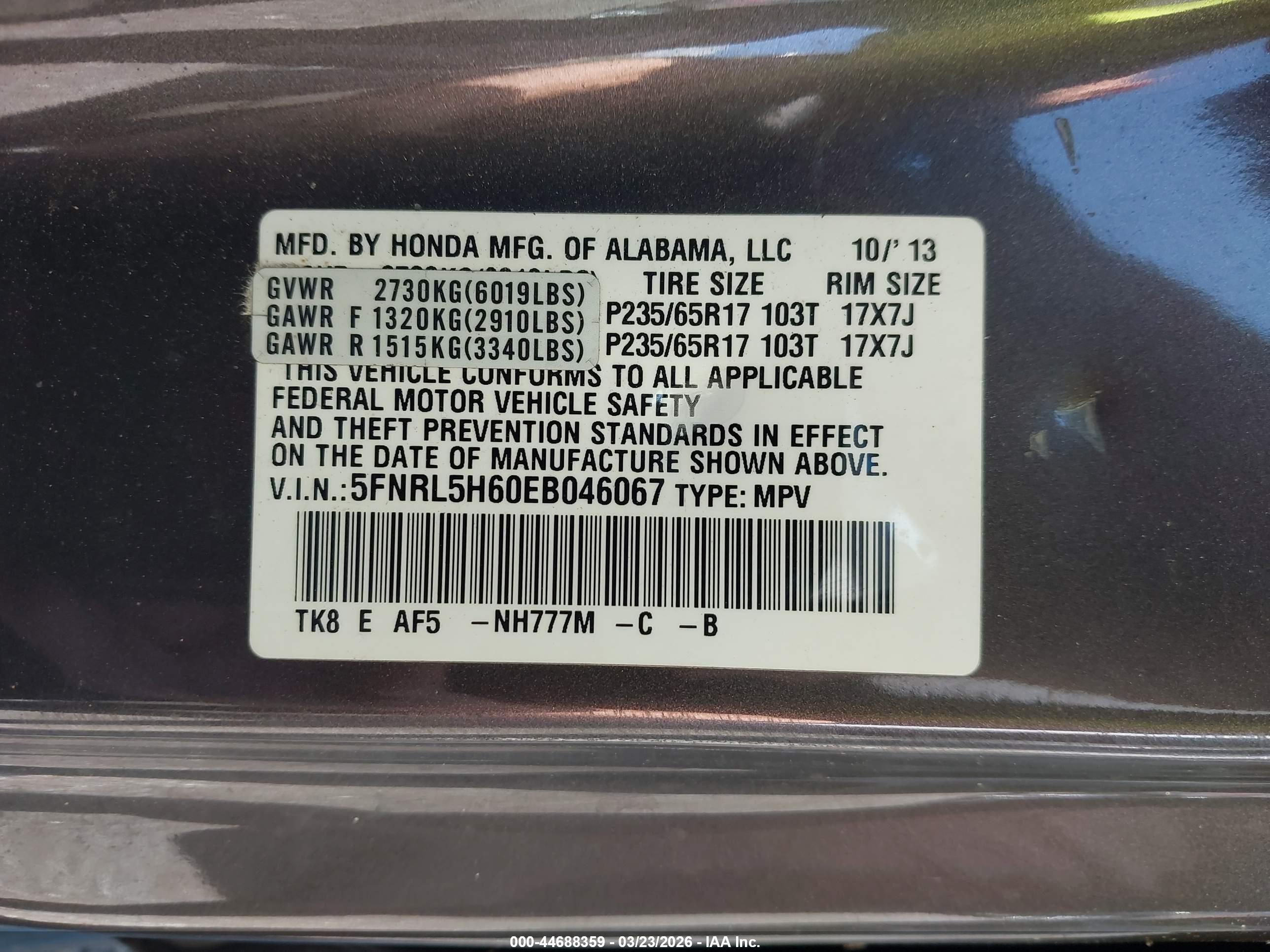 HONDA ODYSSEY image 9