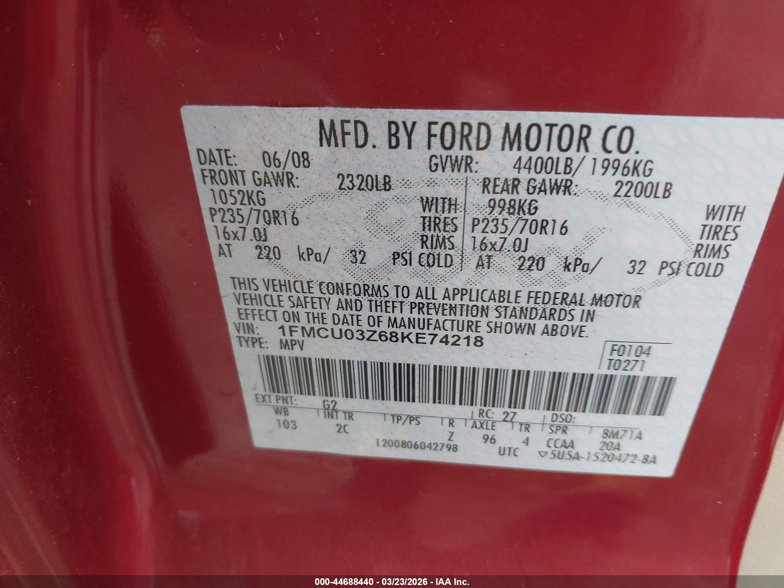 FORD ESCAPE image 9