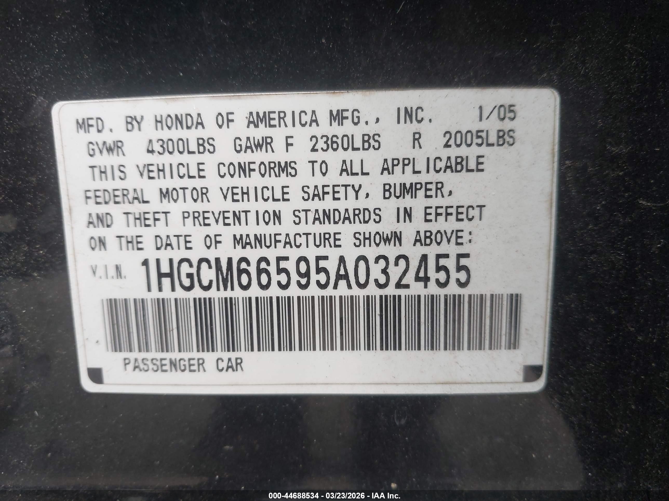 HONDA ACCORD image 9