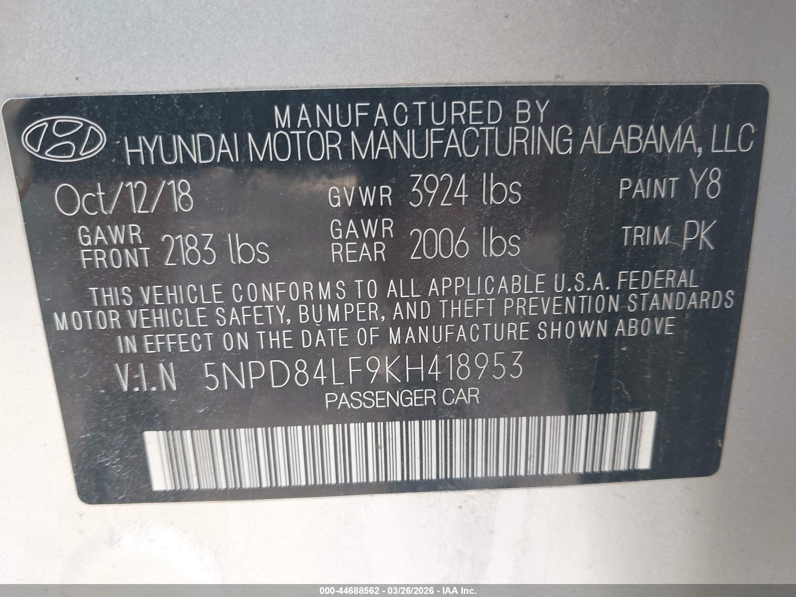 HYUNDAI ELANTRA image 9