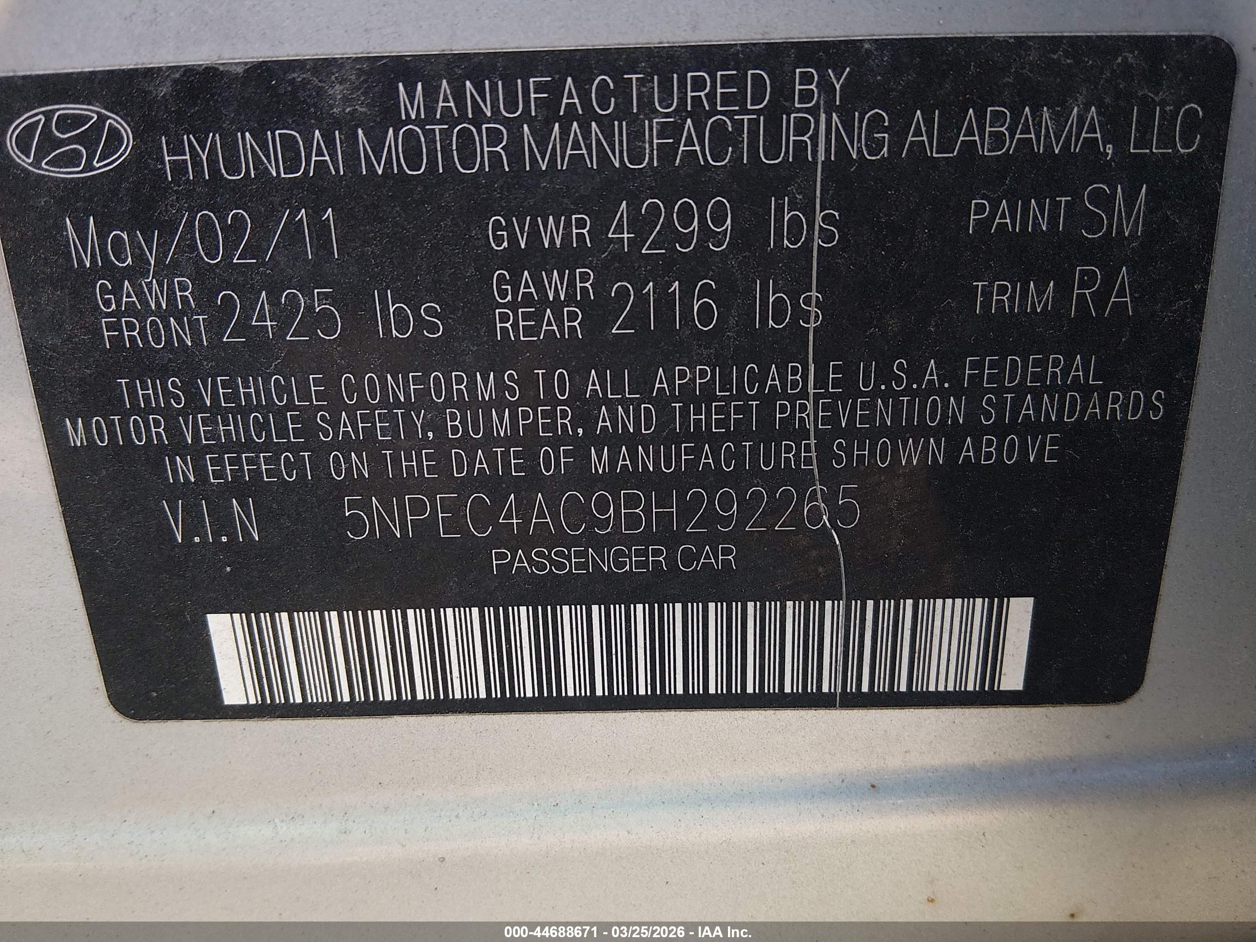 HYUNDAI SONATA image 9