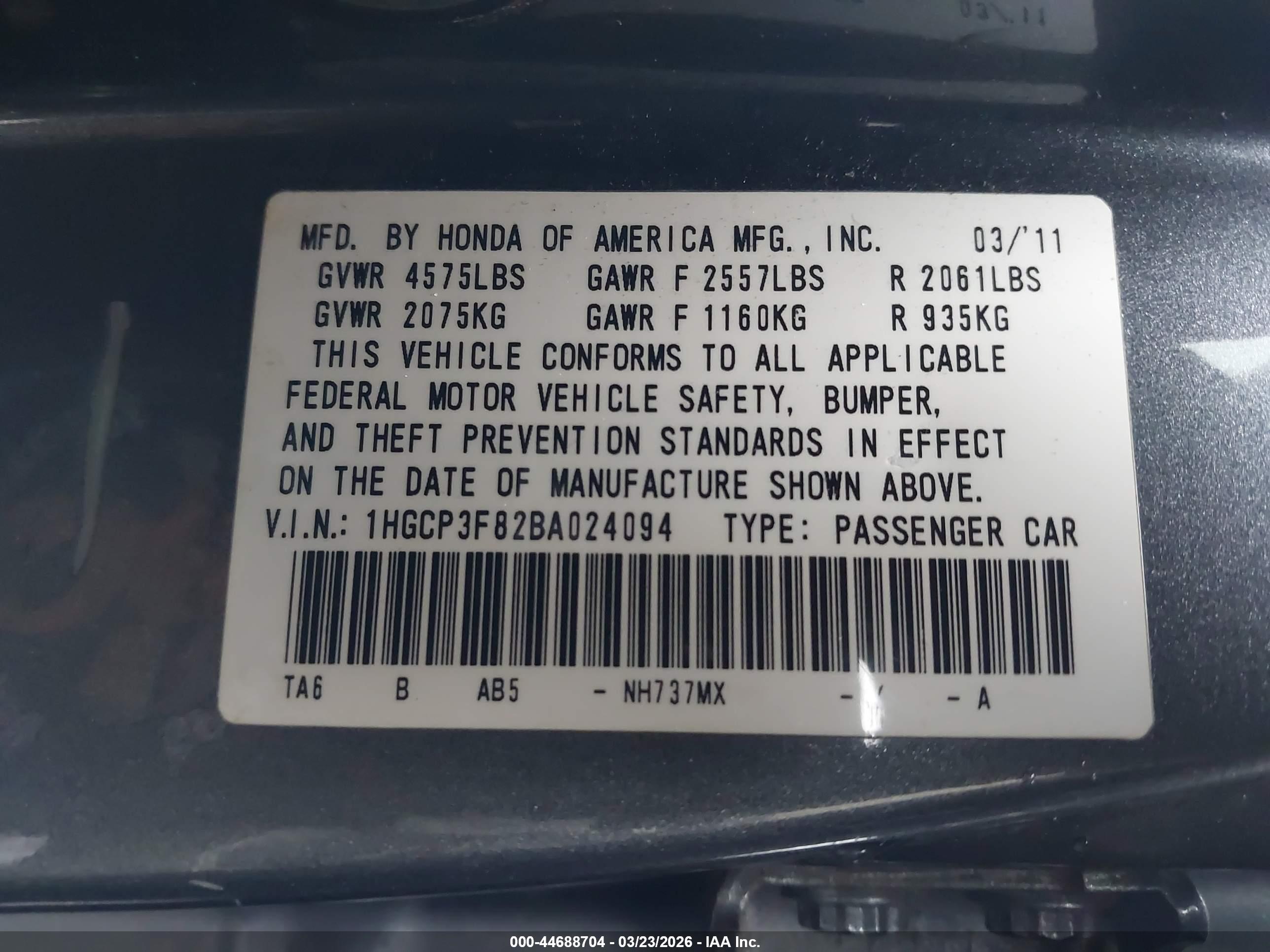 HONDA ACCORD image 9