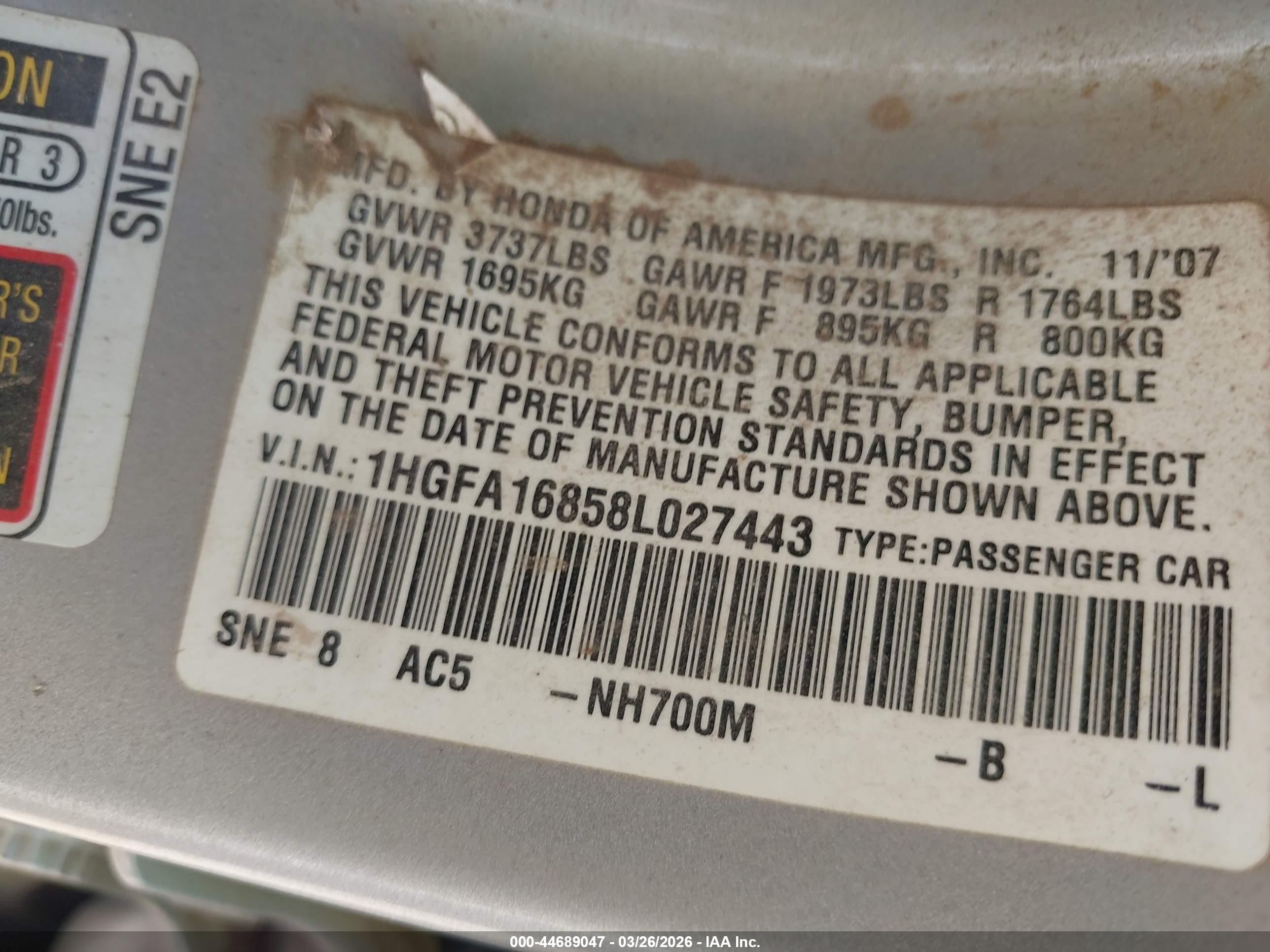 HONDA CIVIC image 9
