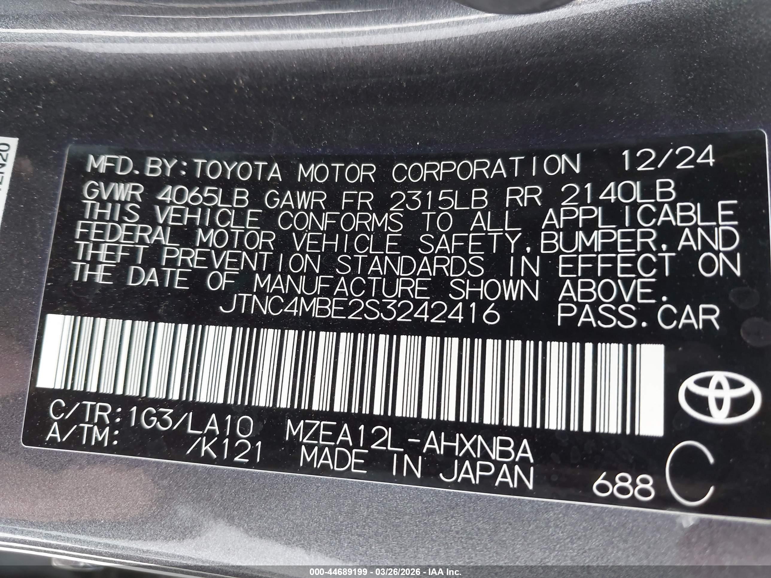 TOYOTA COROLLA image 9