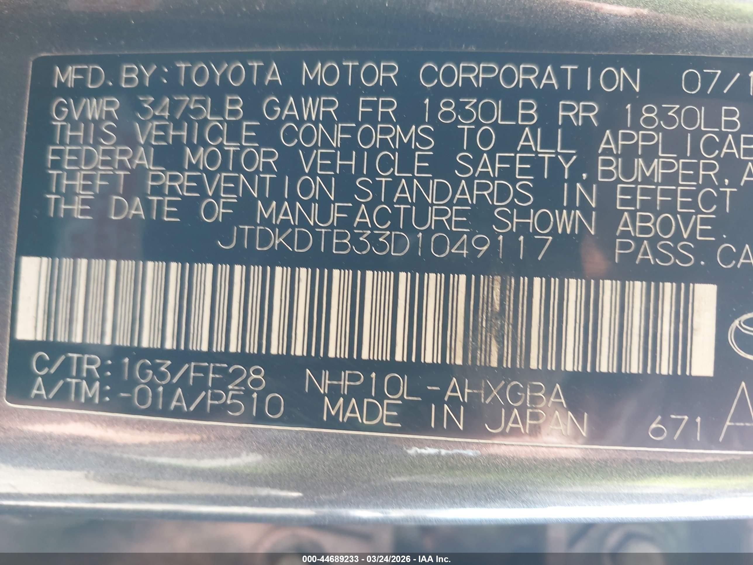 TOYOTA PRIUS image 9