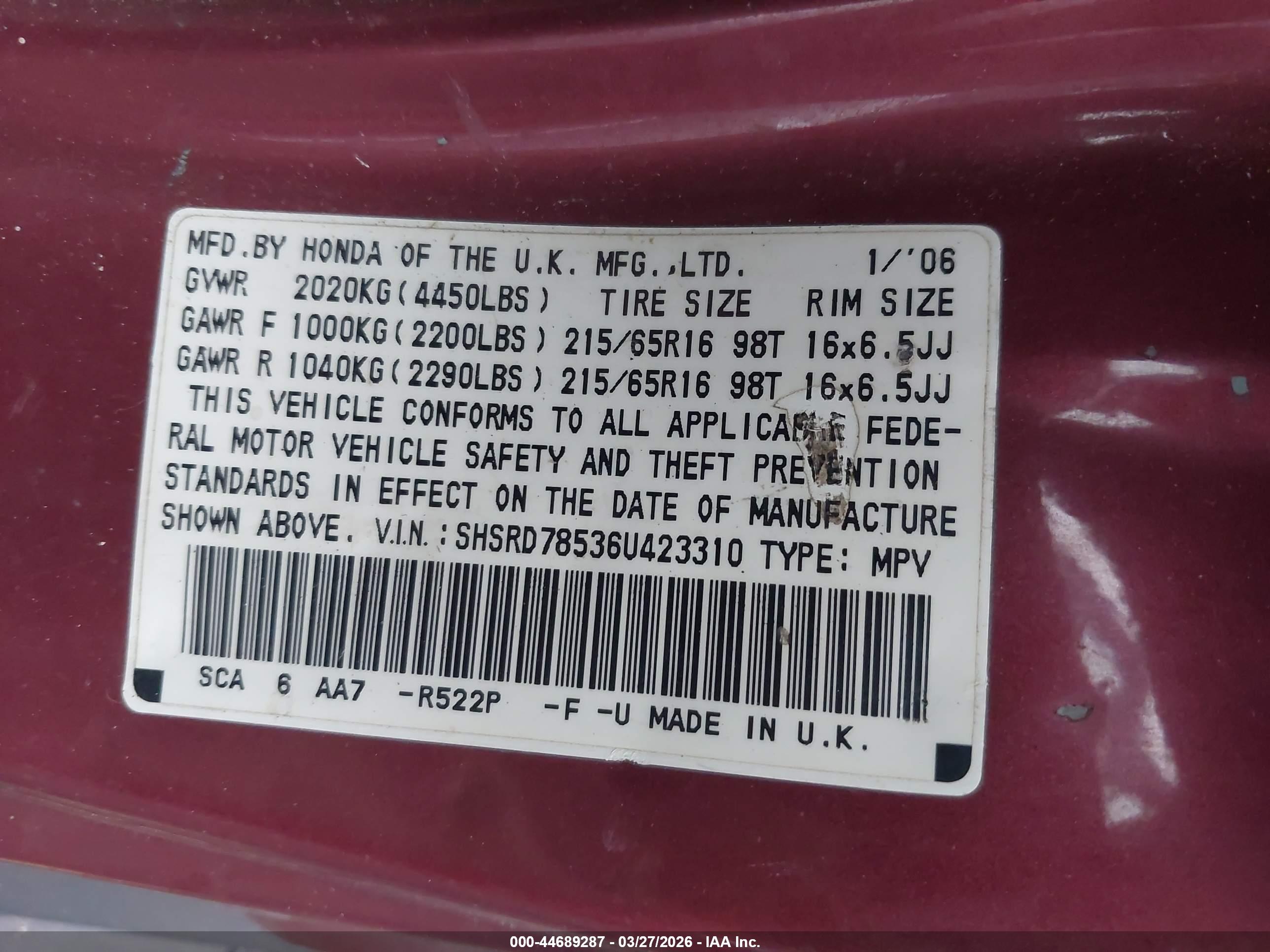HONDA CR-V image 9