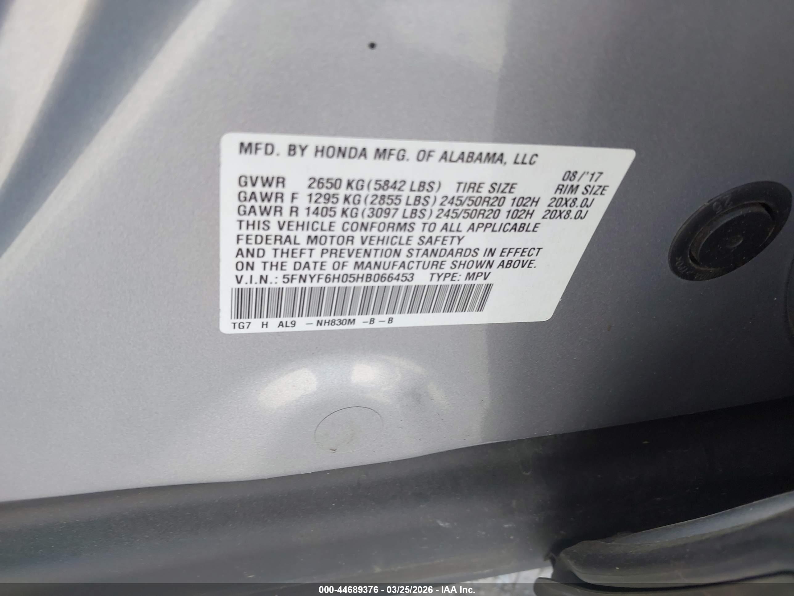 HONDA PILOT image 9