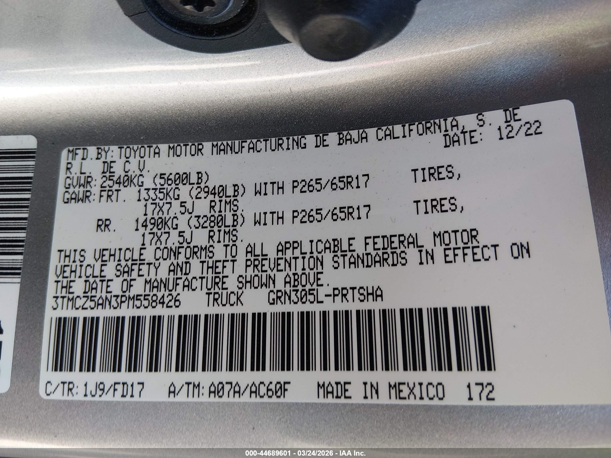 TOYOTA TACOMA image 9