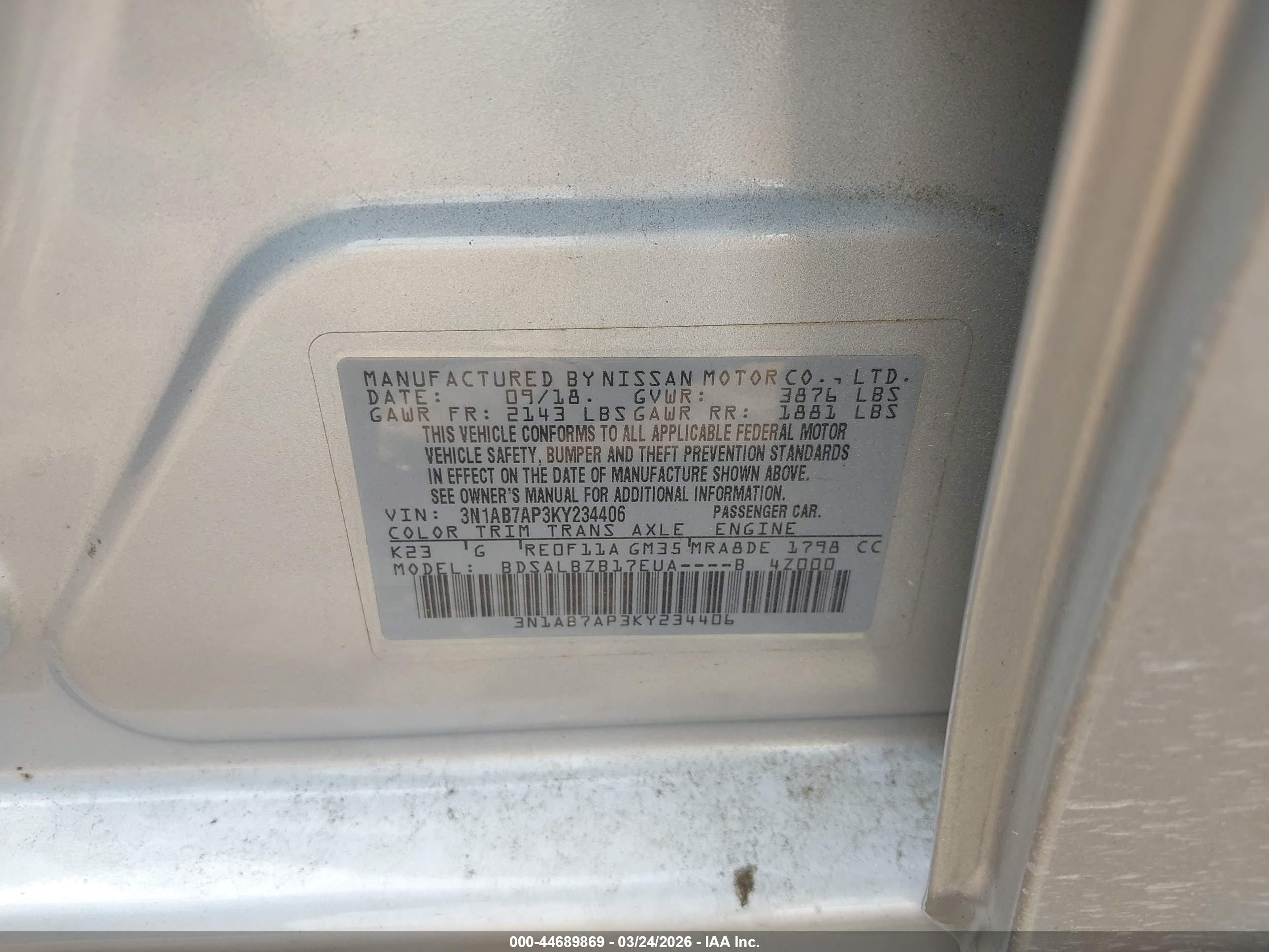 NISSAN SENTRA image 9