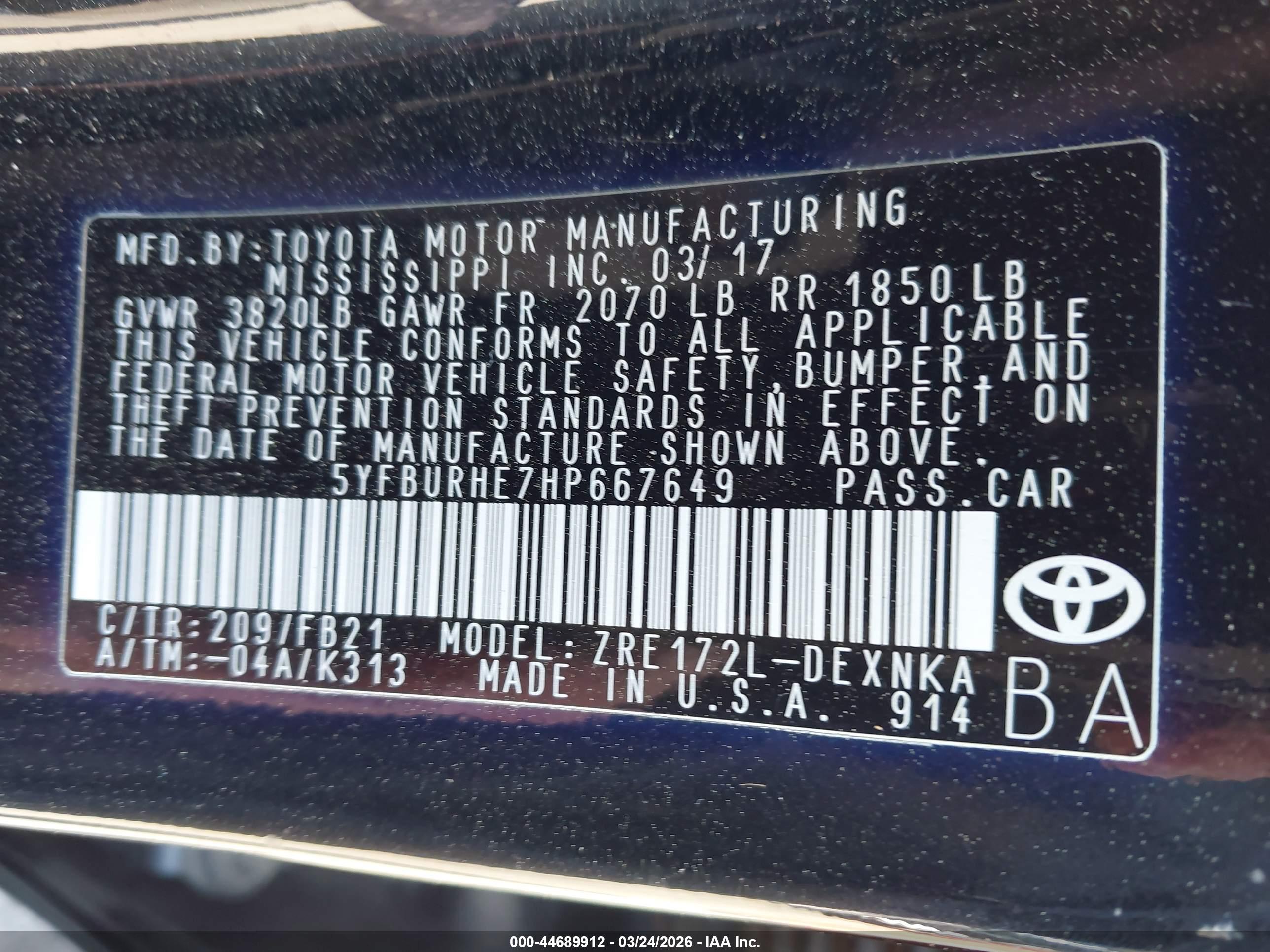 TOYOTA COROLLA image 9