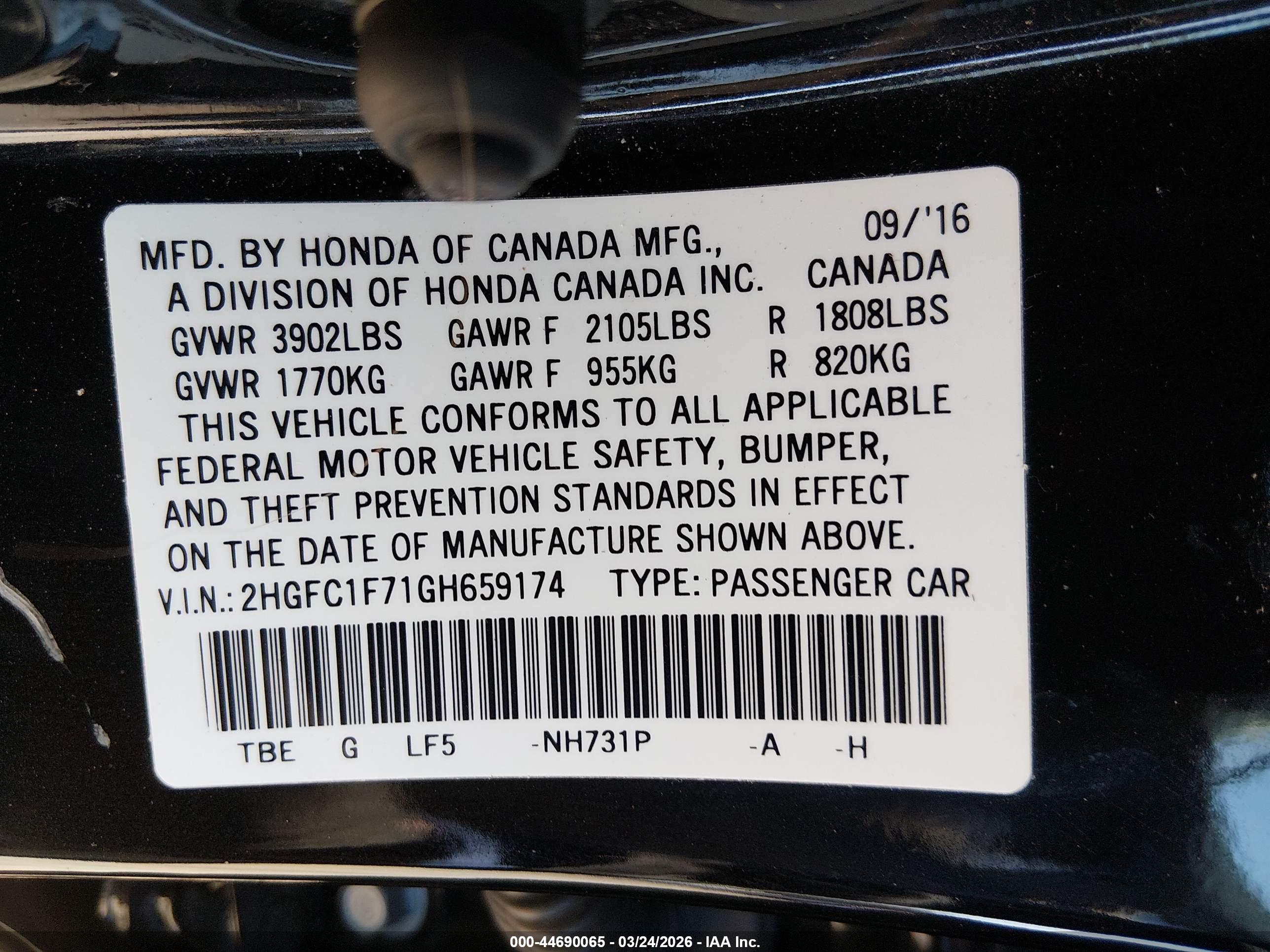 HONDA CIVIC image 9