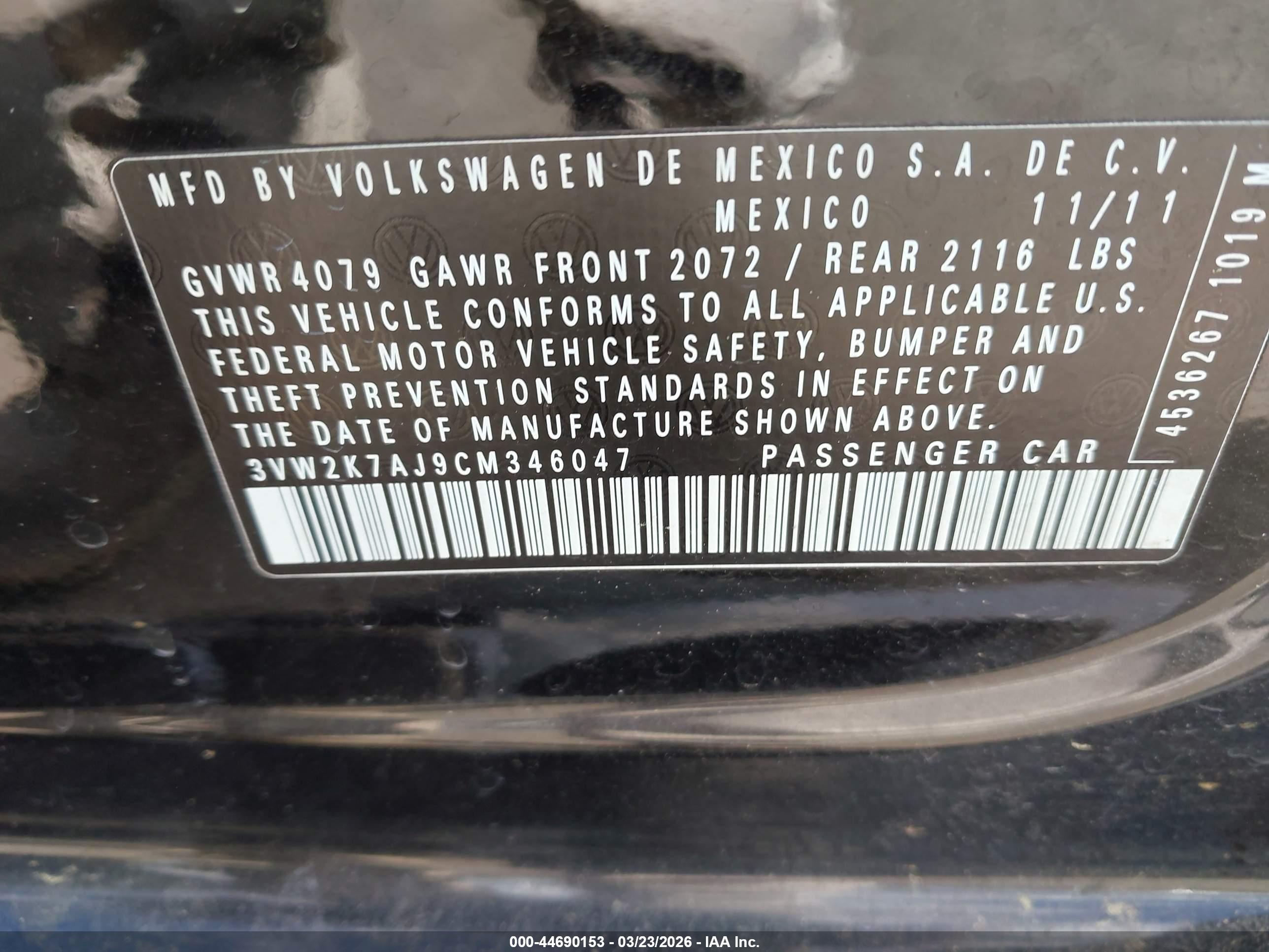 VOLKSWAGEN JETTA image 9
