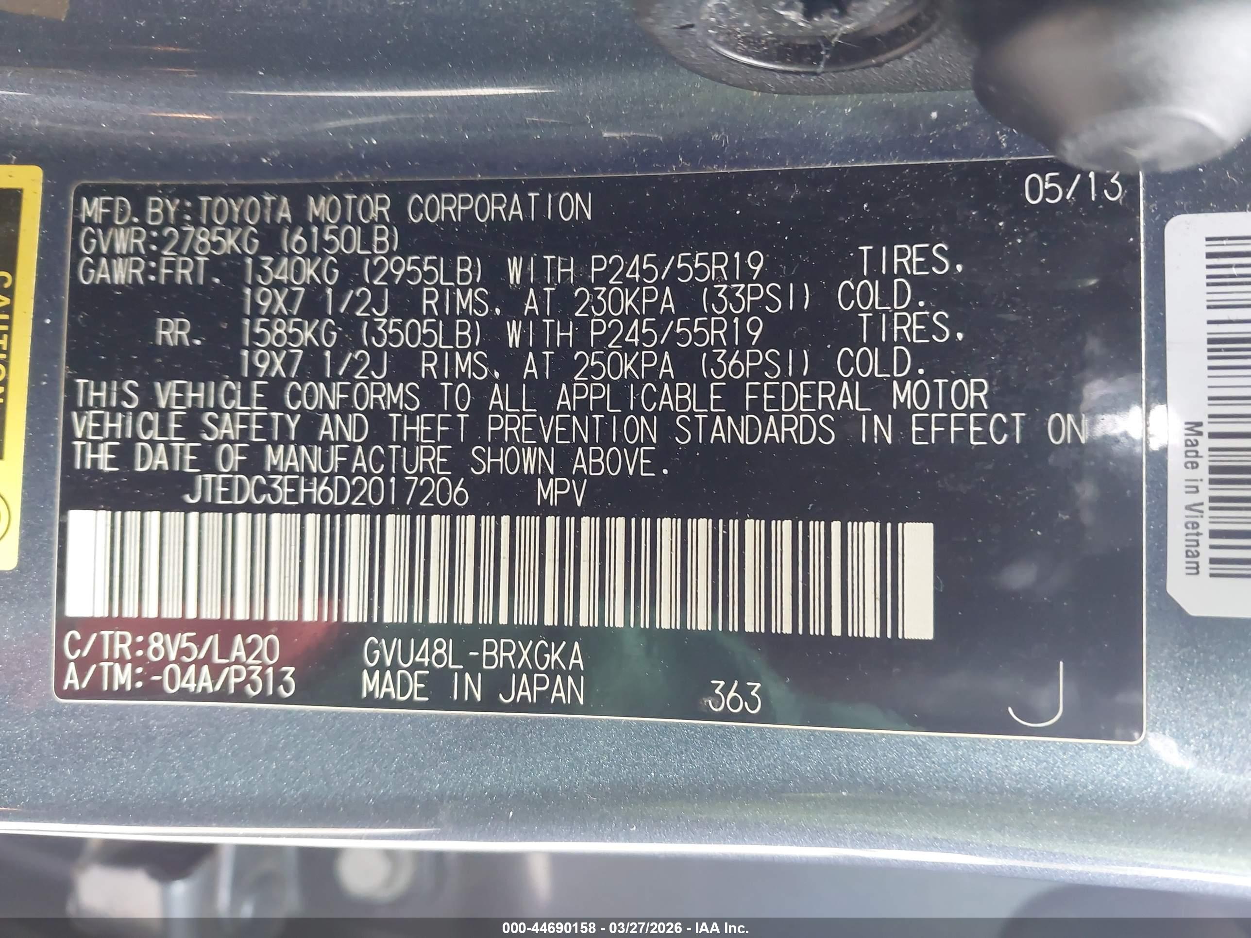 TOYOTA HIGHLANDER image 9