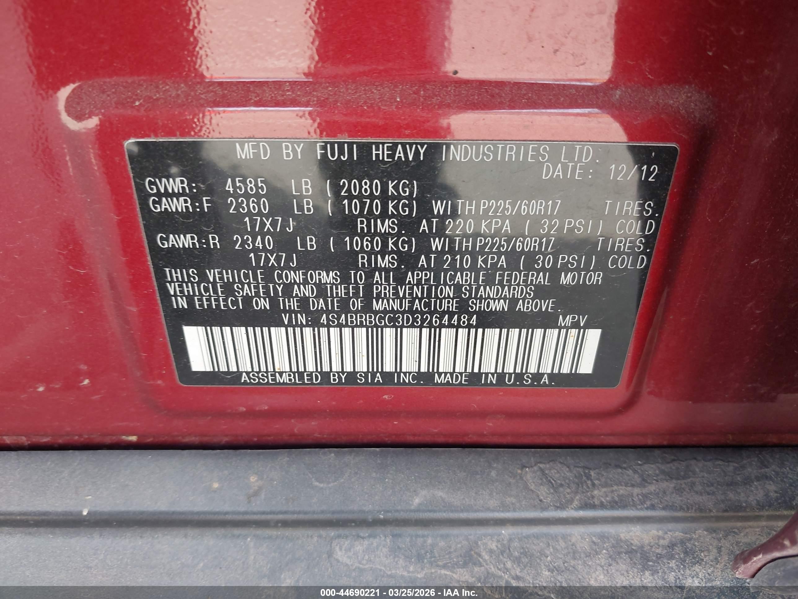 SUBARU OUTBACK image 9