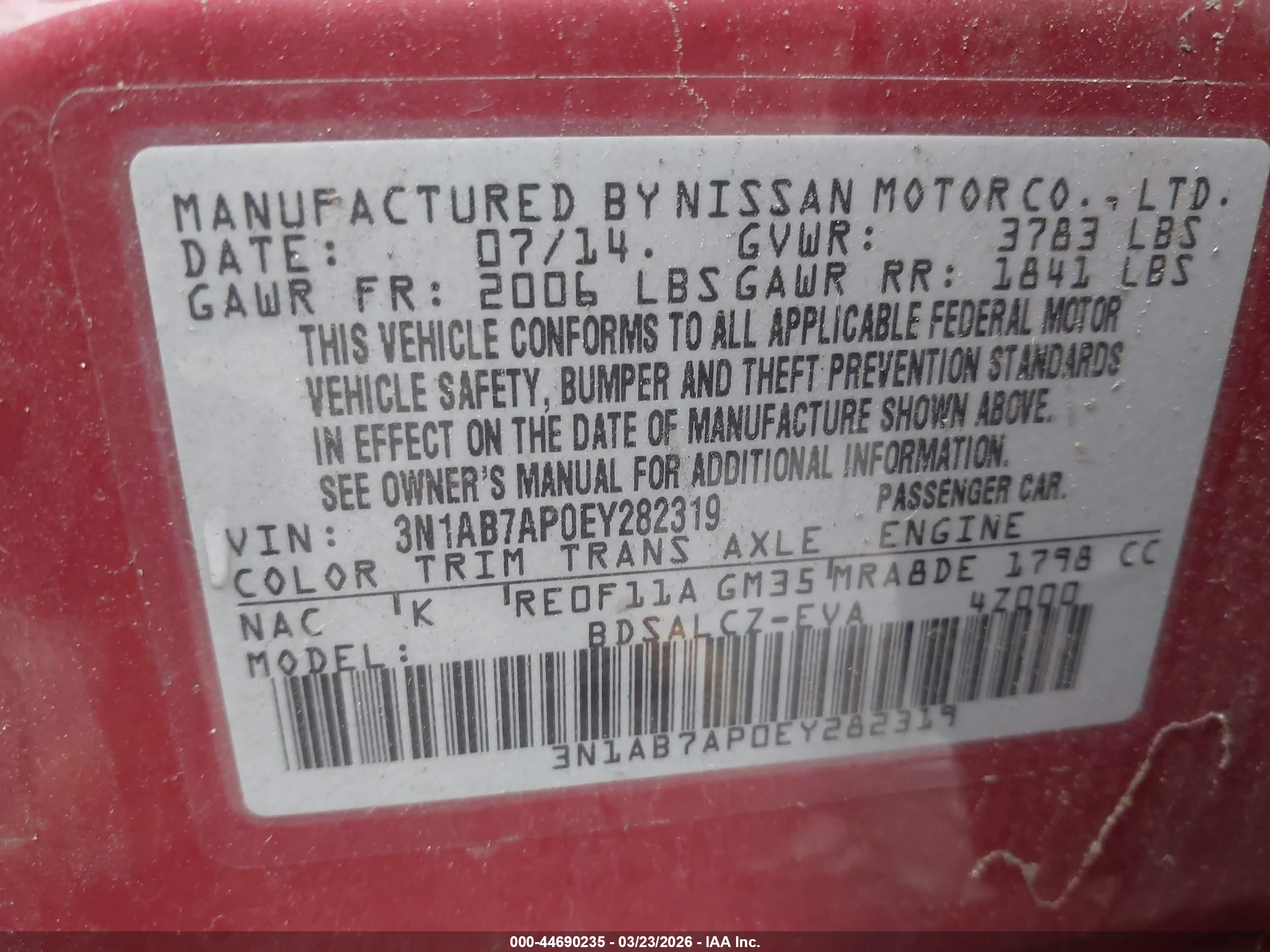 NISSAN SENTRA image 9
