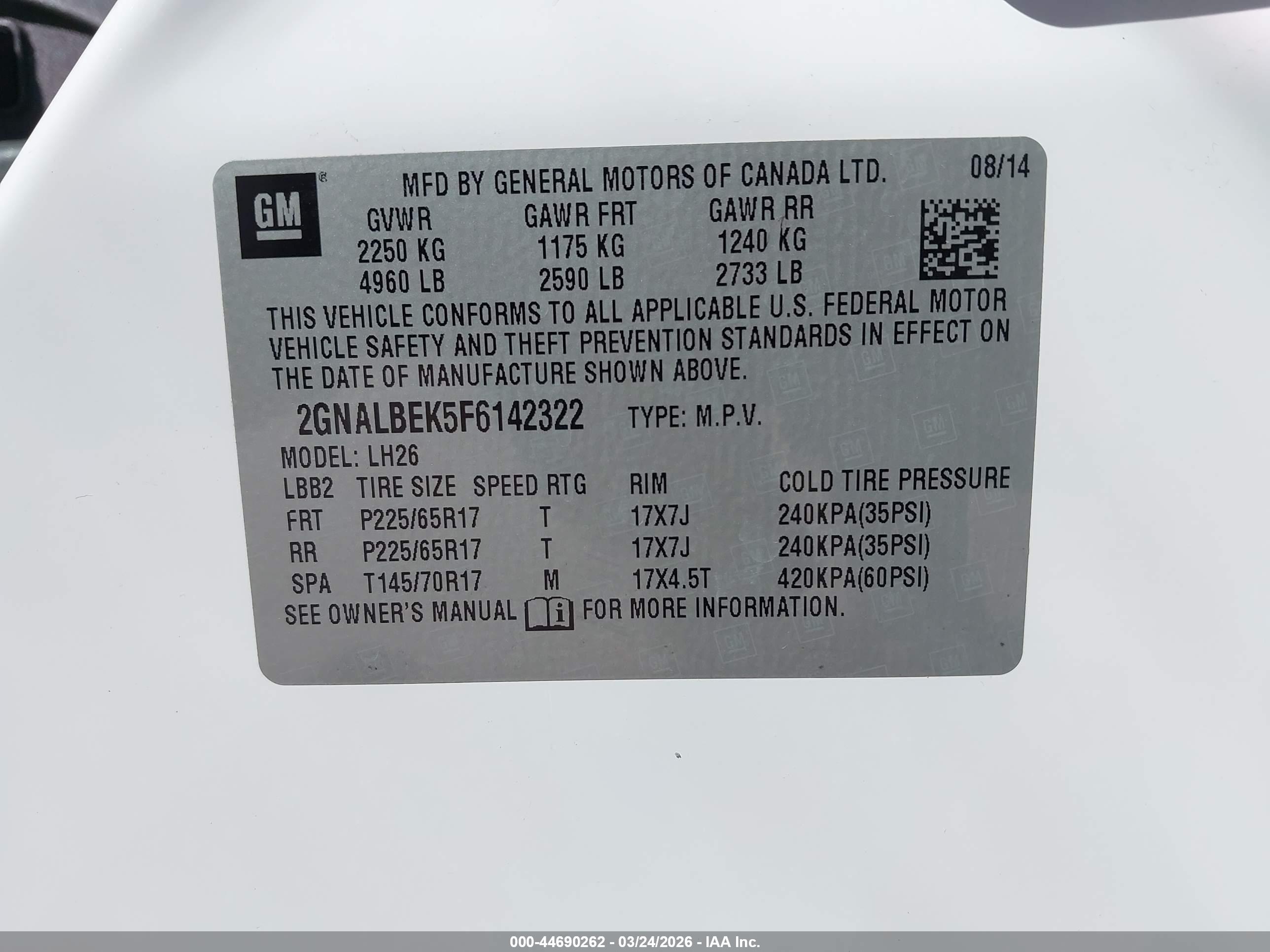 CHEVROLET EQUINOX image 9