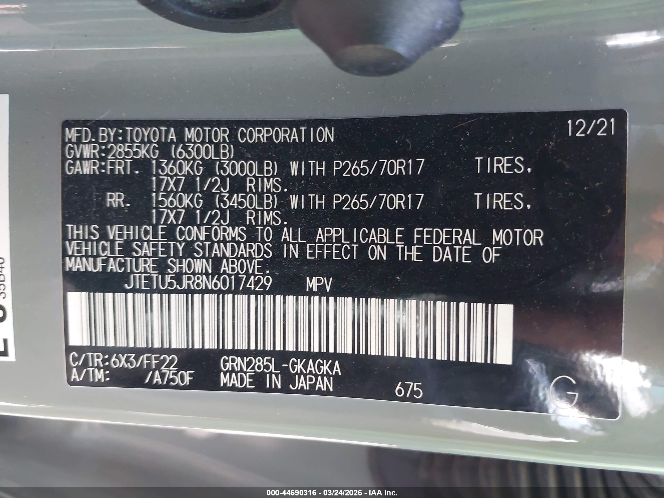 TOYOTA 4RUNNER image 9