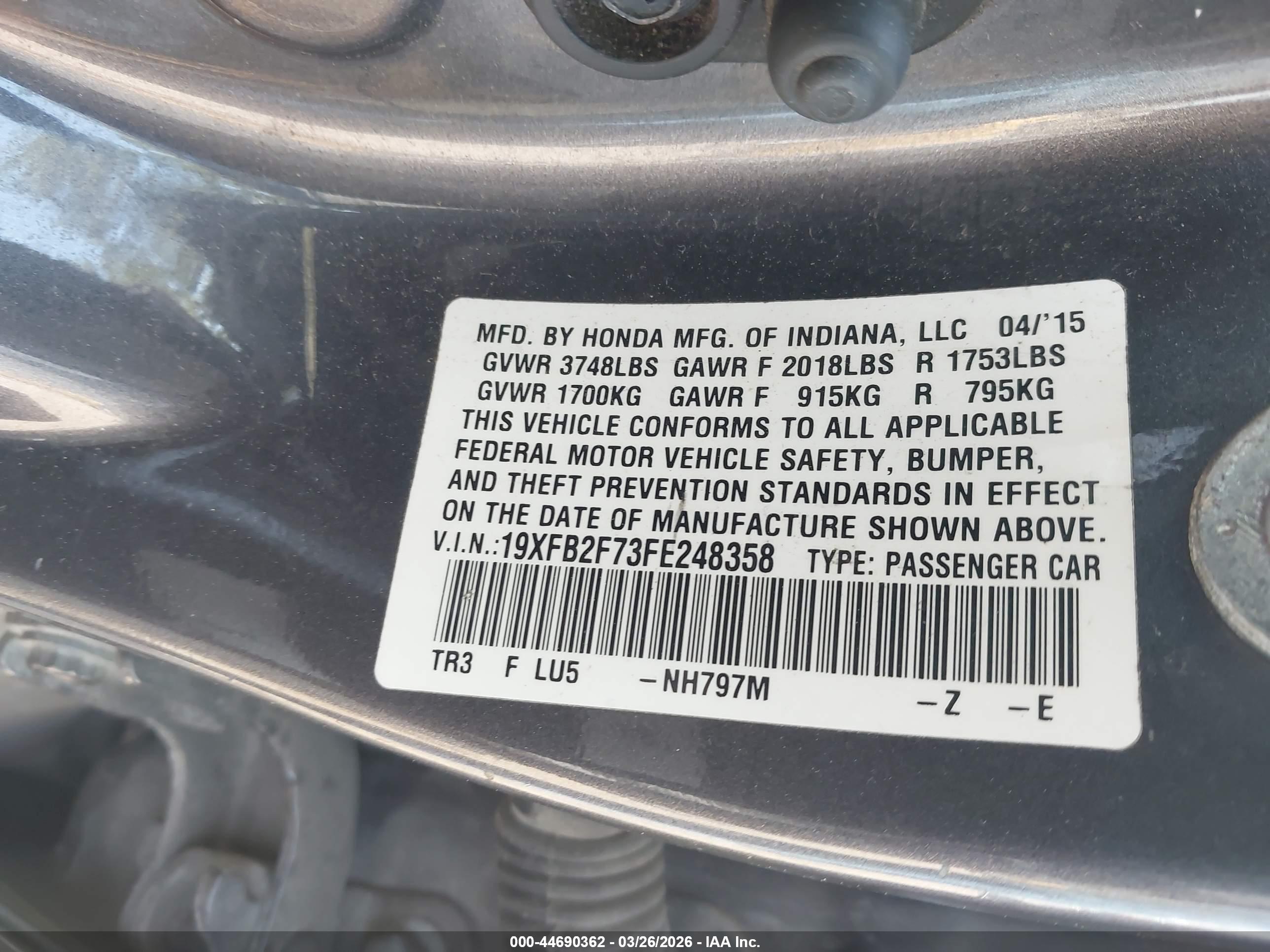 HONDA CIVIC image 9
