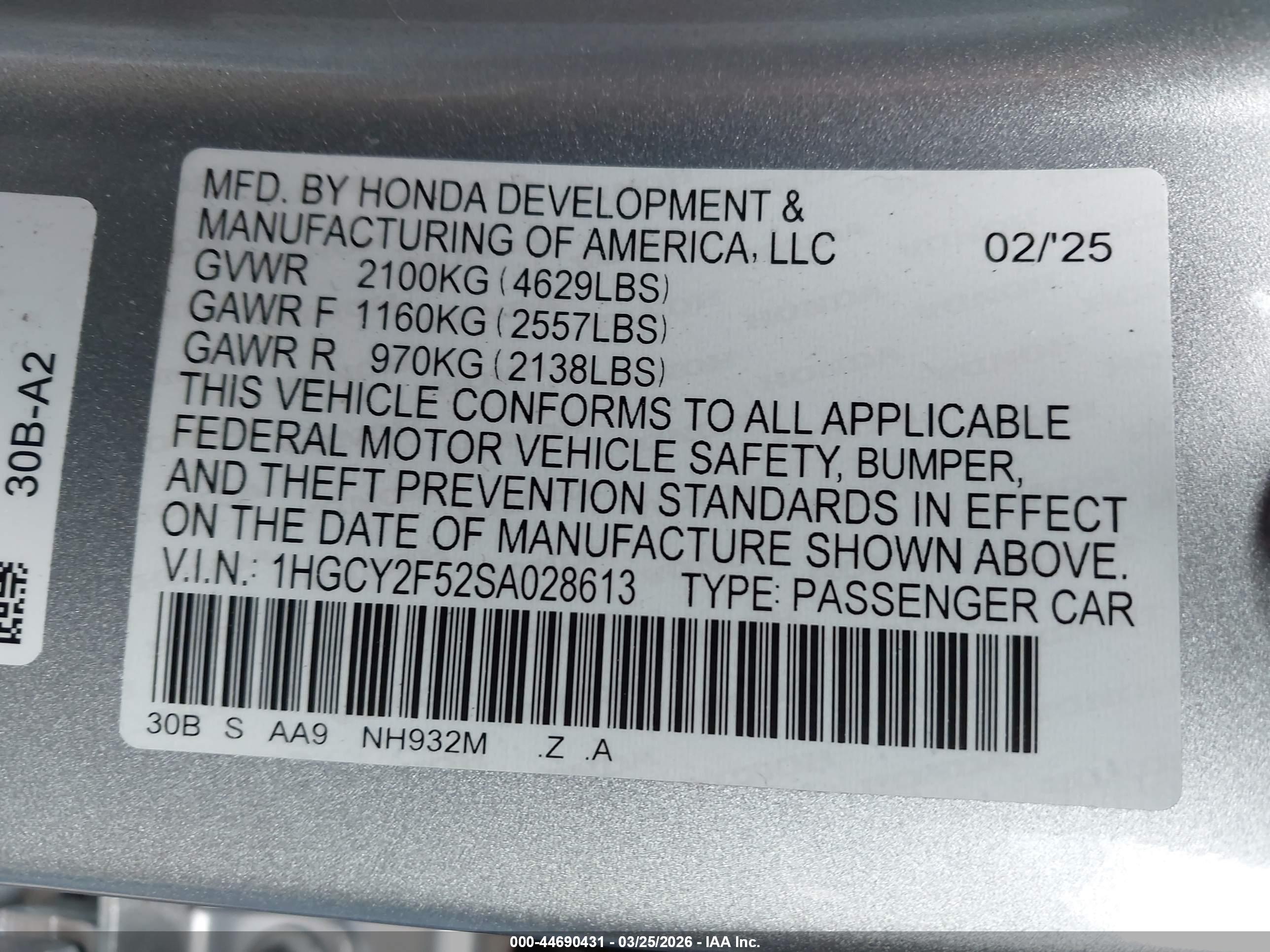 HONDA ACCORD image 9