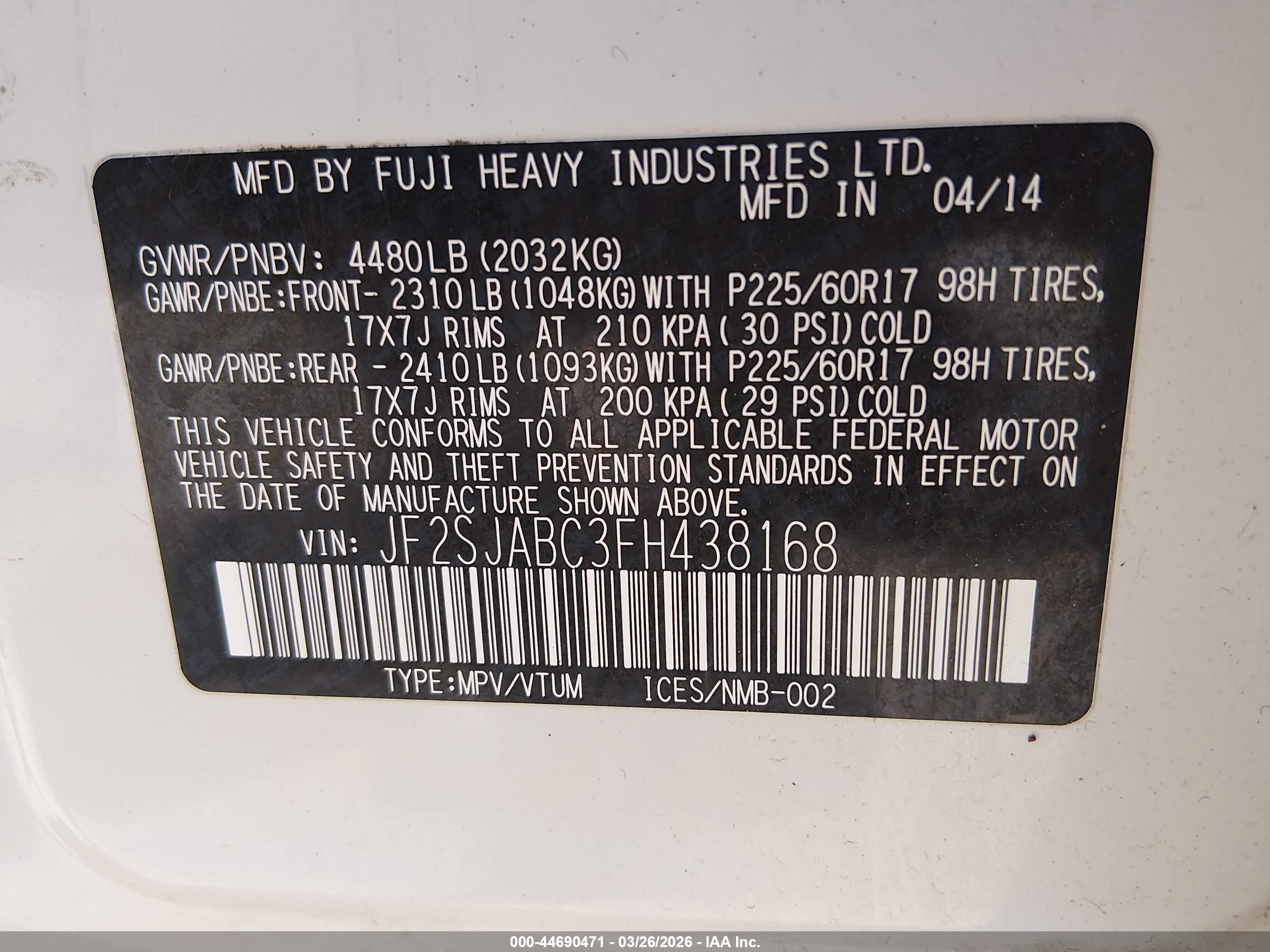 SUBARU FORESTER image 9