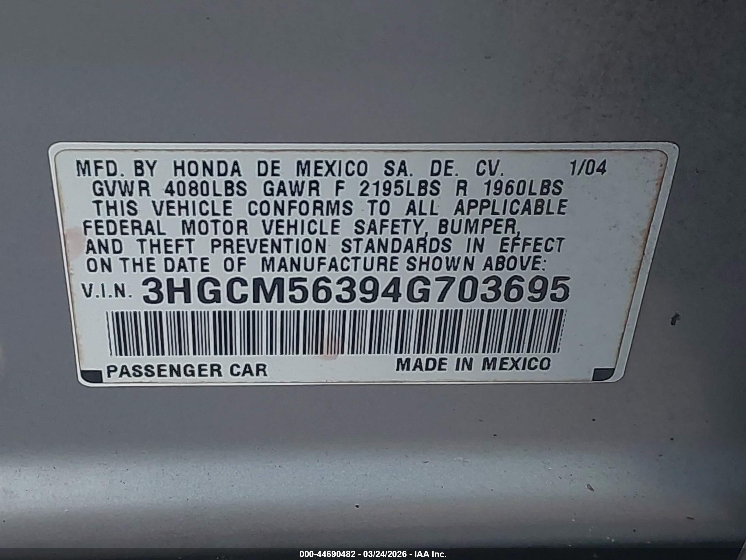 HONDA ACCORD image 9