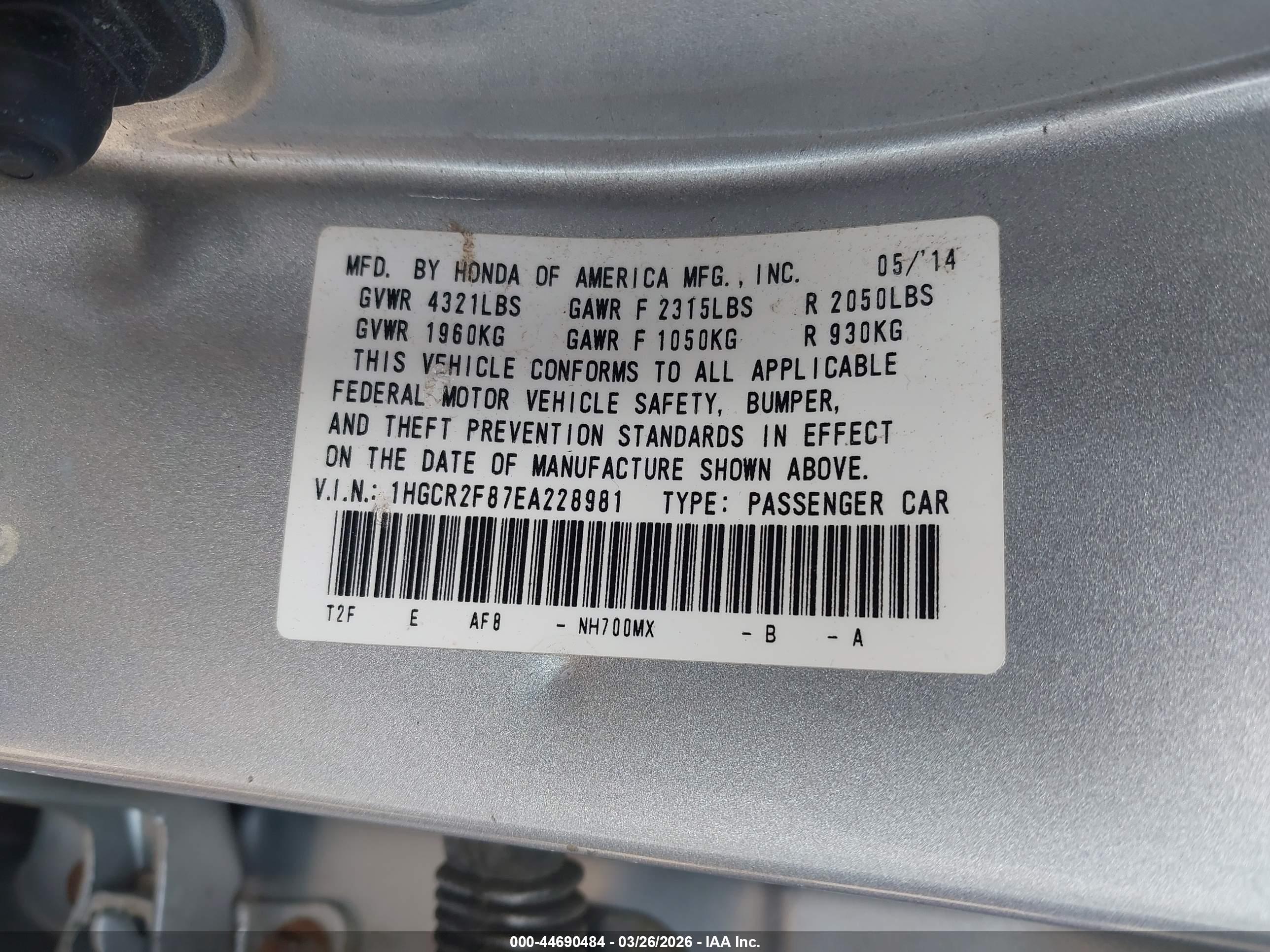 HONDA ACCORD image 9