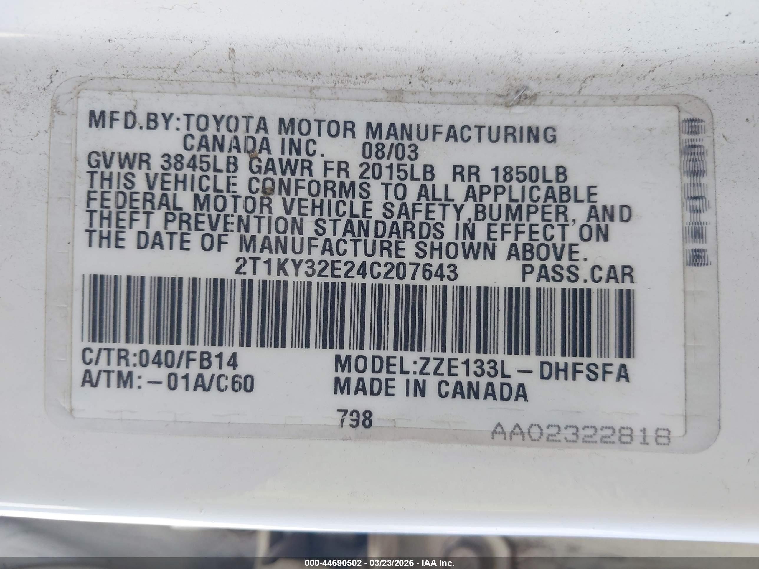 TOYOTA MATRIX image 9