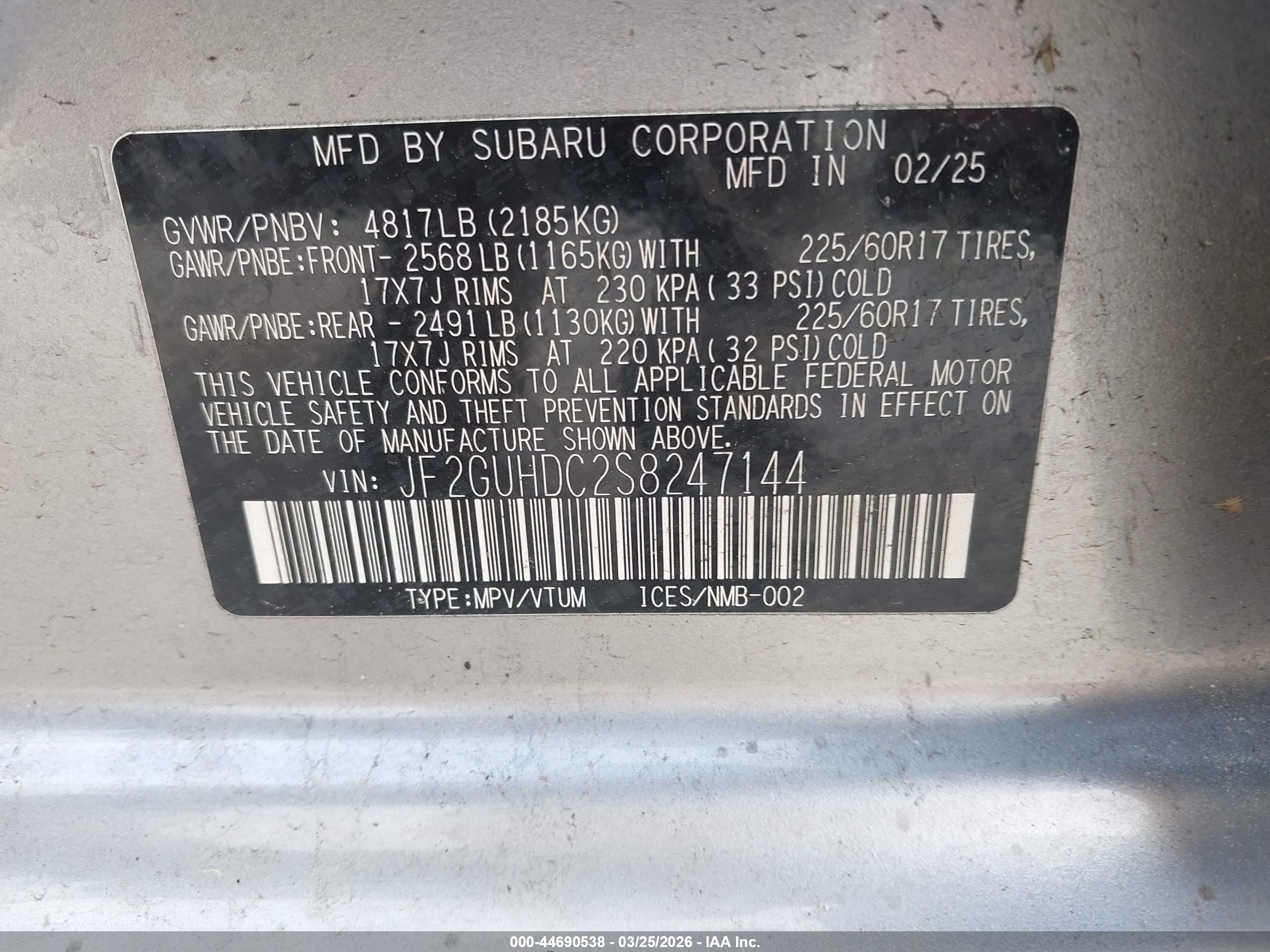 SUBARU CROSSTREK image 9