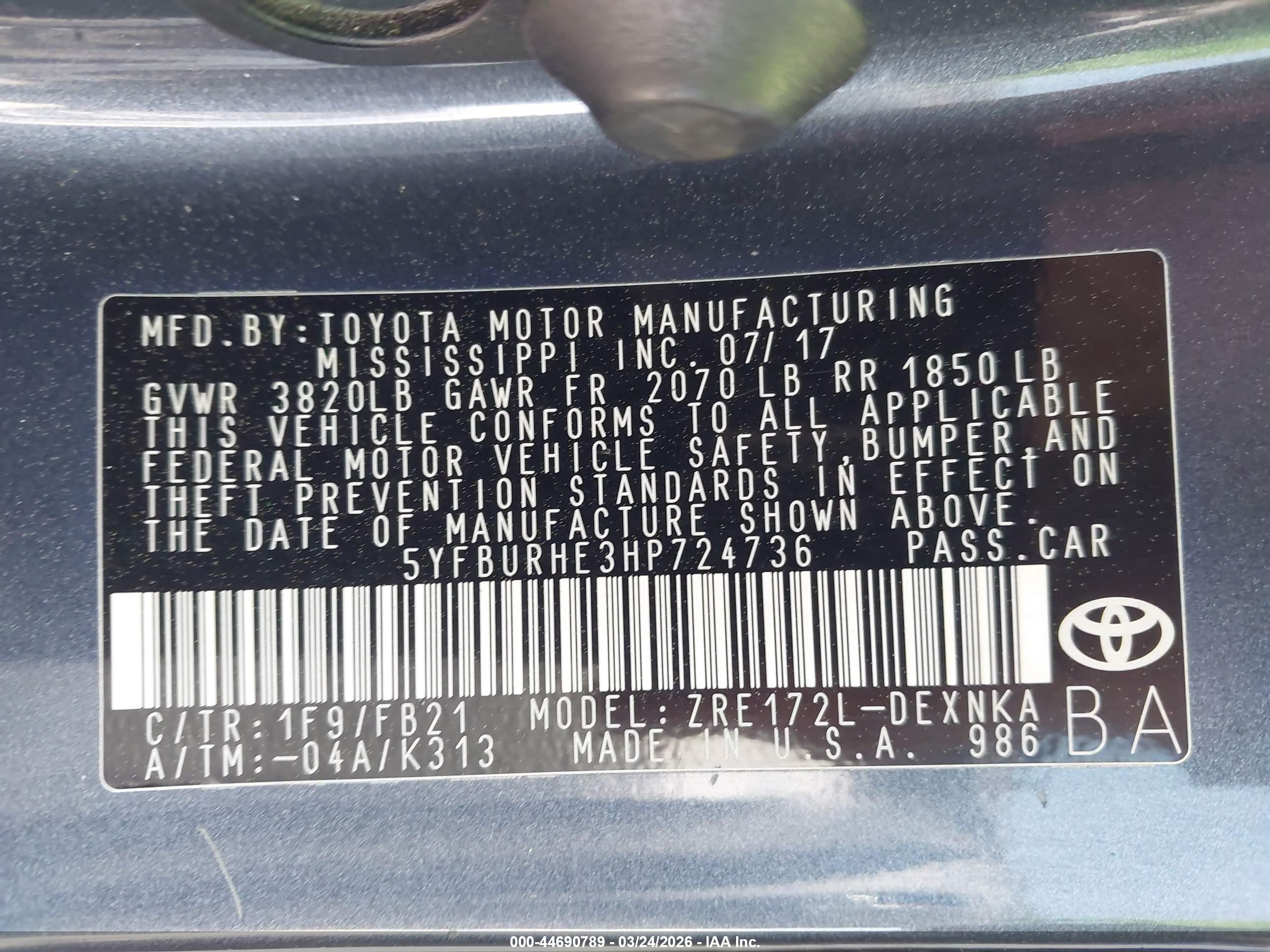 TOYOTA COROLLA image 9